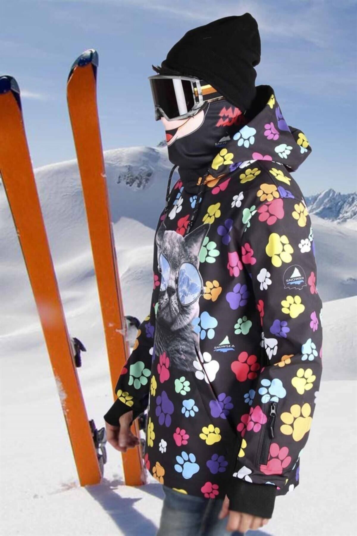 Tıklaalbeni Cool Cat Kadın Kayak Montu, Snowsea Kadın Snowboard Montu / Ss5584