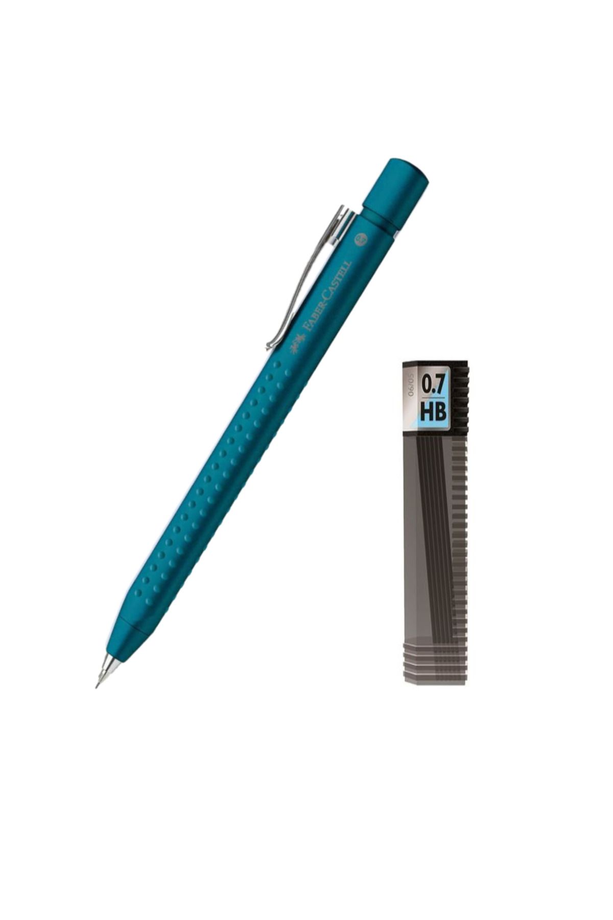 GLANCE Faber Castell Grip 2011 Versatil Kalem 0.7mm Petrol Mavisi 07 Tombow Uç Set