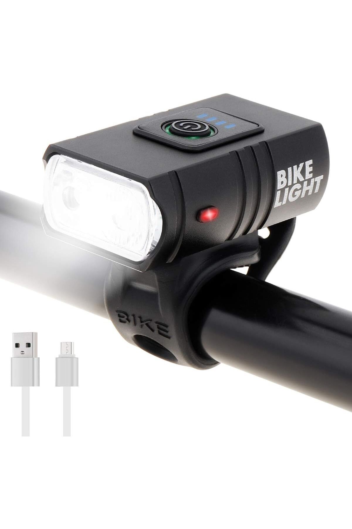 Pallero 1000 Lümen Usb Şarjlı Bisiklet Ön Far Işık Fener Bisiklet Ön LED
