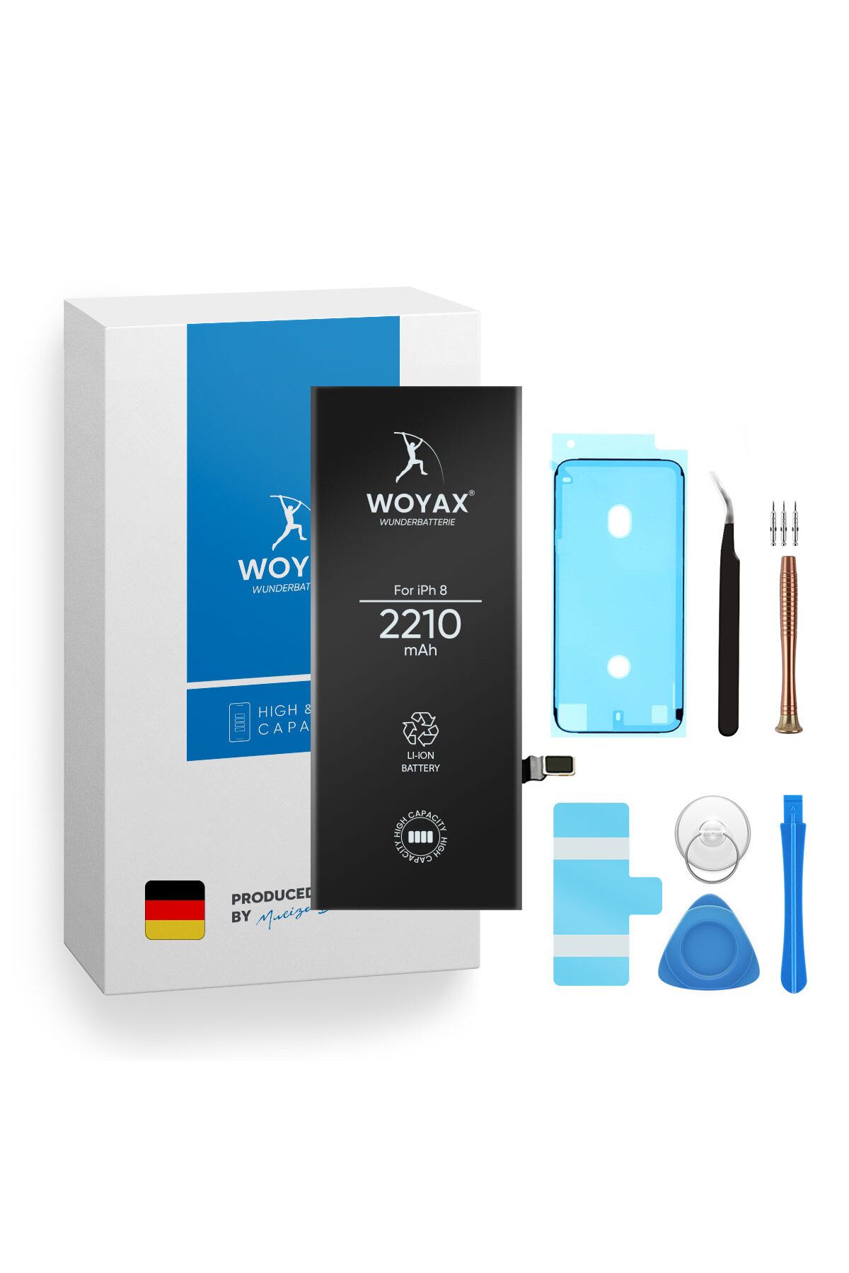Woyax iPhone 8 Uyumlu Premium Batarya 2210 mAh