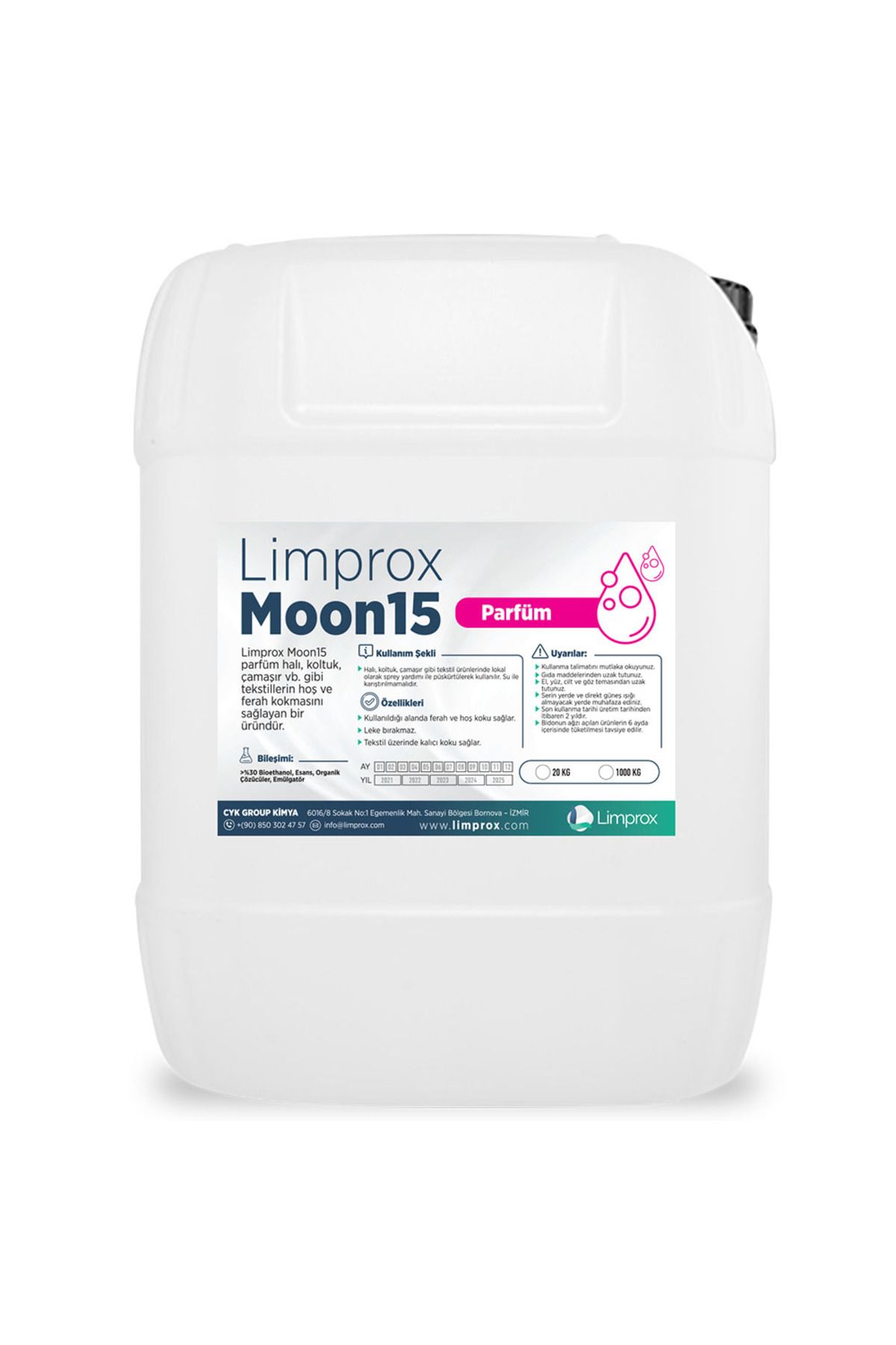 Limprox Moon15 10 Litre Halı Koltuk Çamaşır Yıkama Kalıcı Parfümü