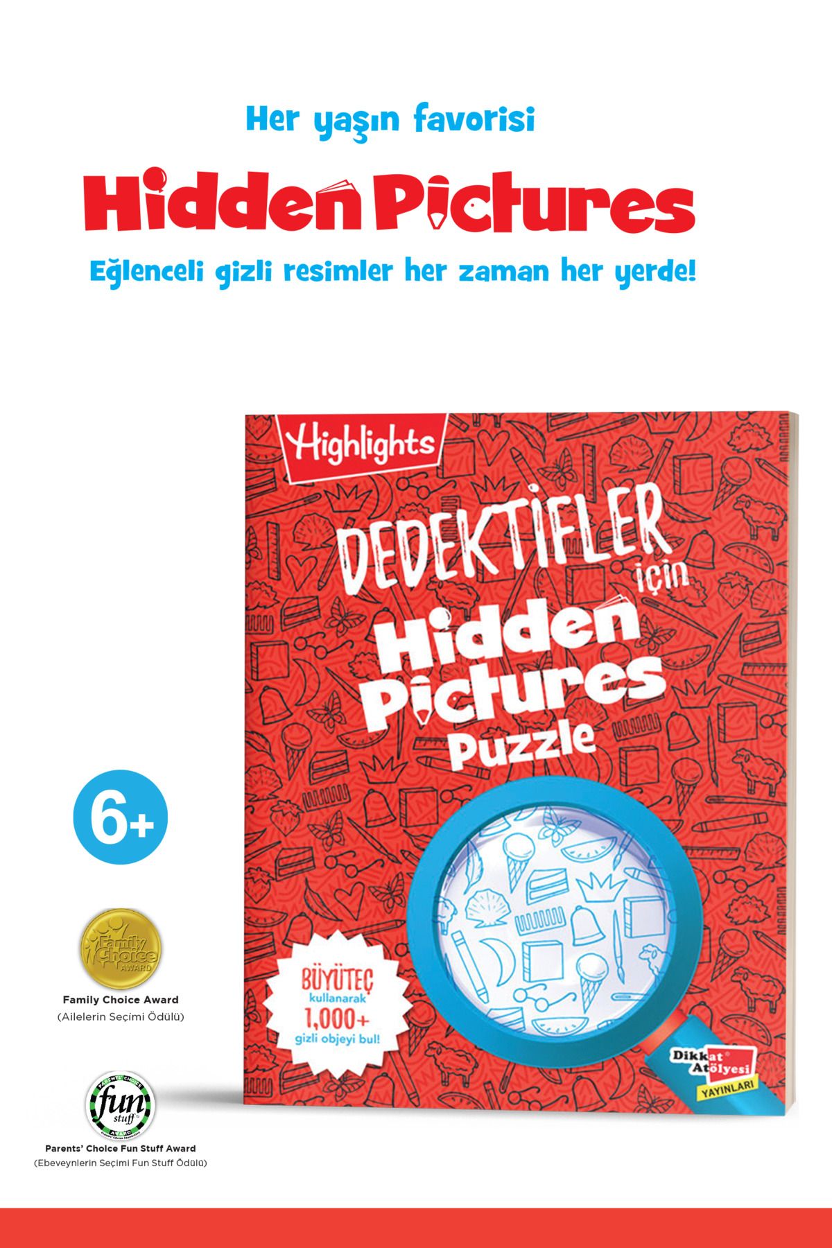 Dikkat Atölyesi Yayınları Highlihts Dedektifler Için Hidden Pictures Puzzle  Kolektif