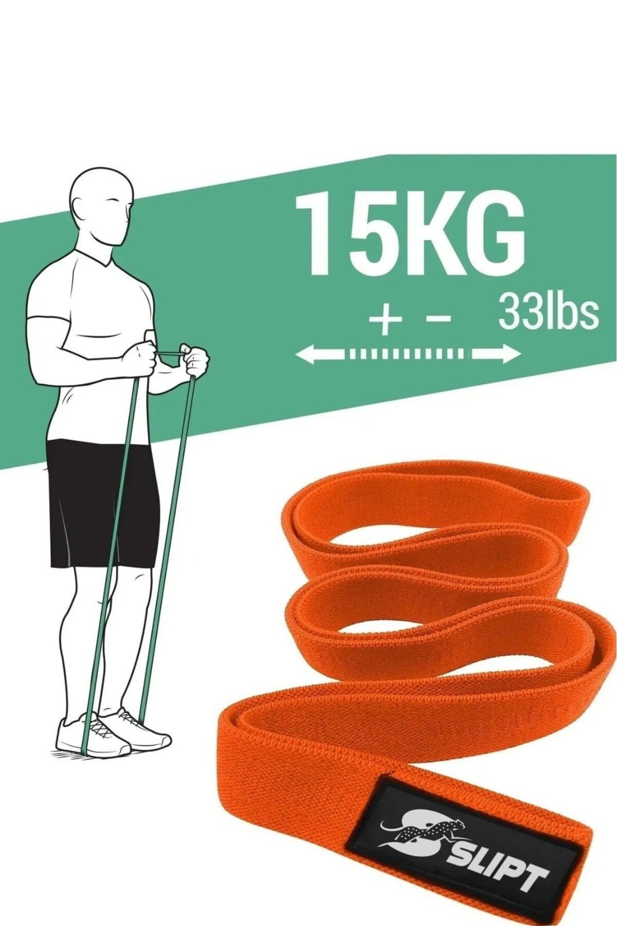 pekial CK Spor 15 kg Active Sert Loop Direnç Bandı Süper  Egzersiz Direnç Lastiği