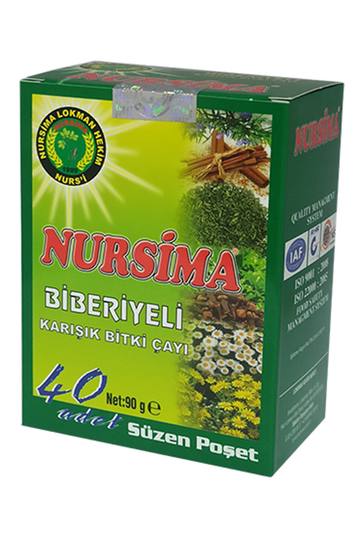 Nursima Biberiyeli Karışık Bitki Çayı 40 Adet