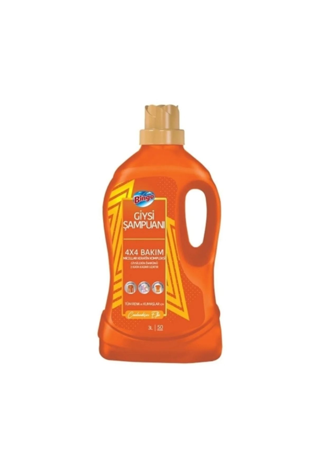 Bingo Matik Sıvı Deterjan 3 Lt. Giysi Şampuanı Canlandırıcı 50w (4'LÜ)