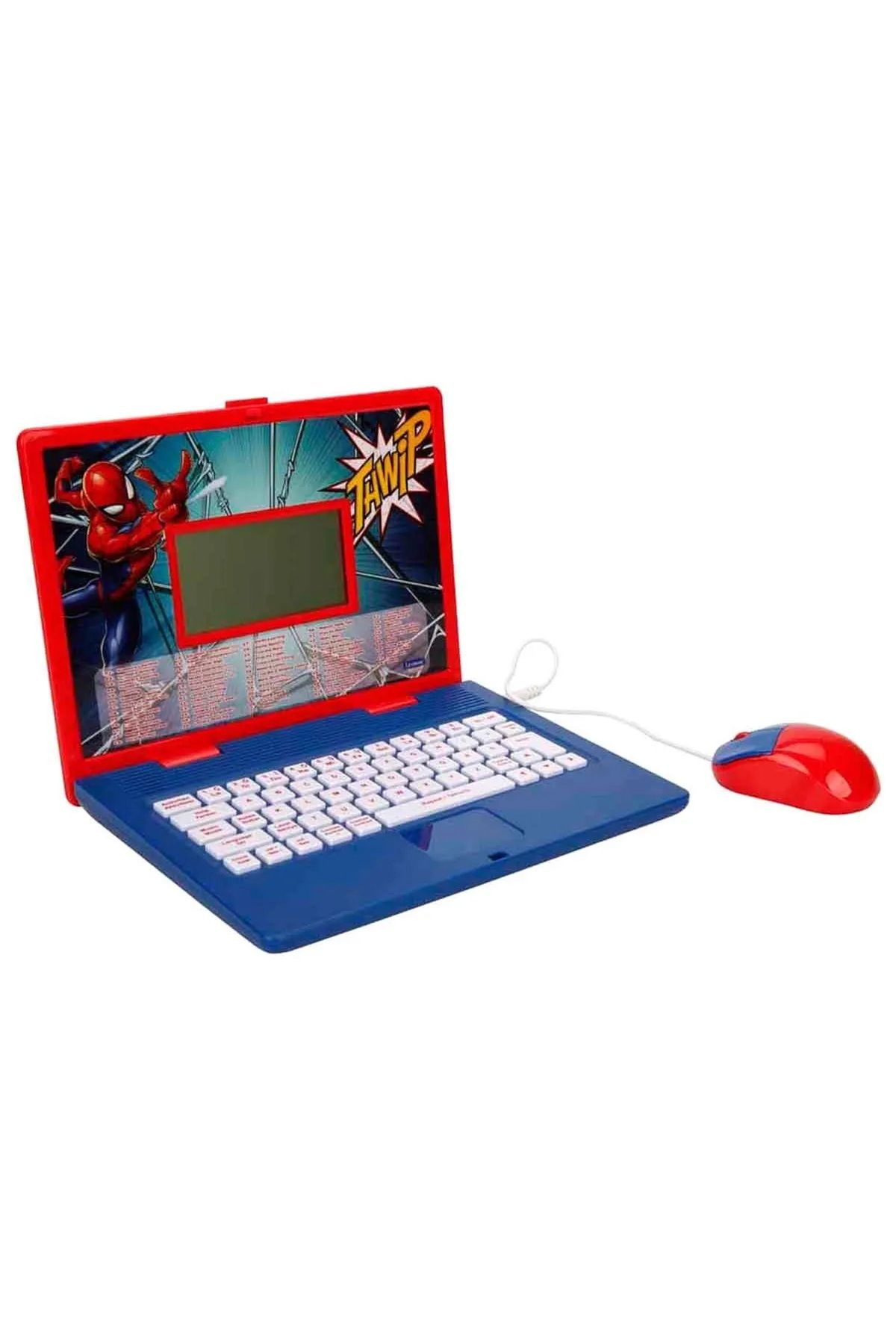 Tower Toys Disney Lexibook İngilizce Türkçe Laptop Eğlenceli Etkileşimli Süper Diz Üstü Laptop 124 Fonksiyolu