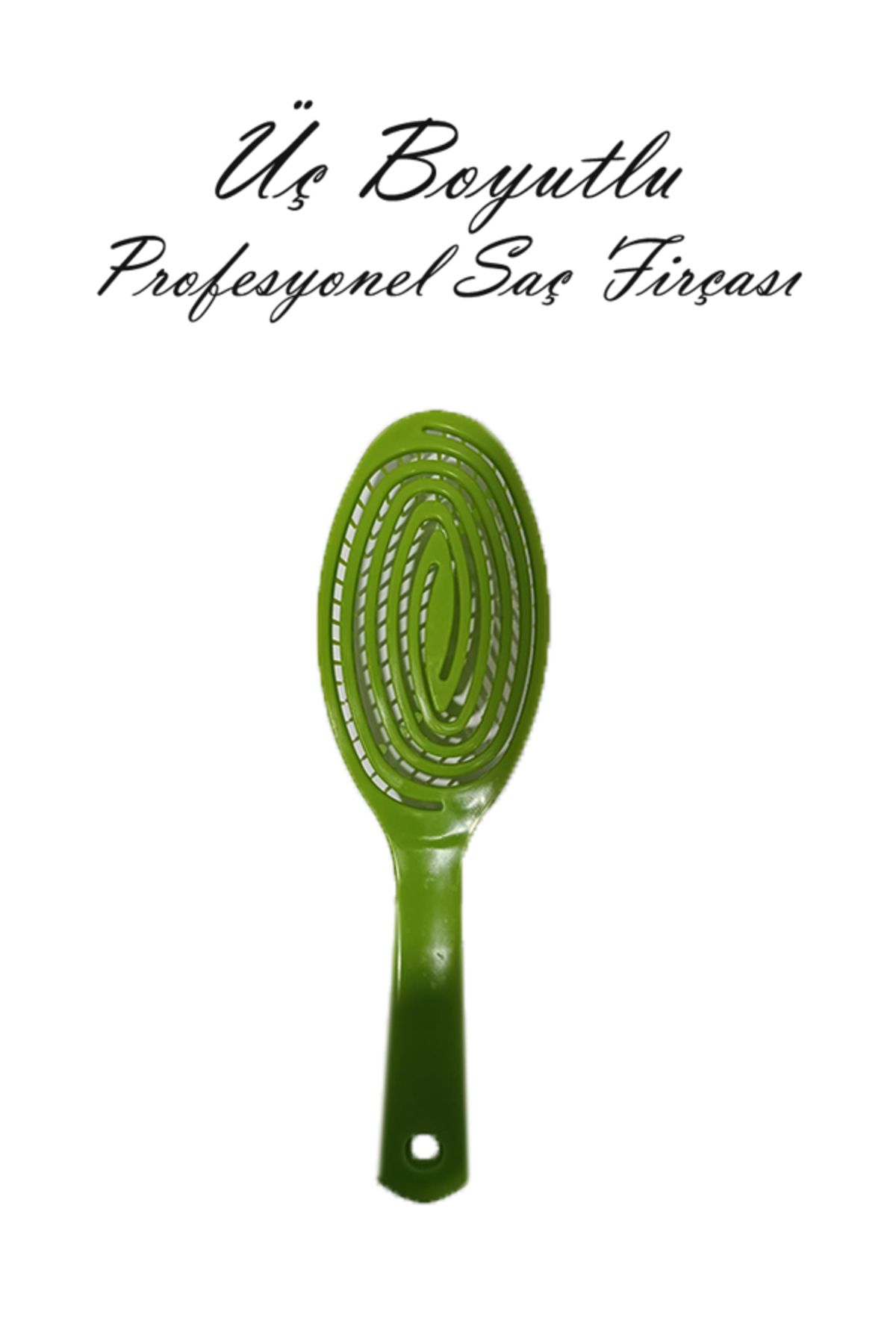 İmage Maker Profesyonel 3 Boyutlu Saç Fırçası - Yeşil
