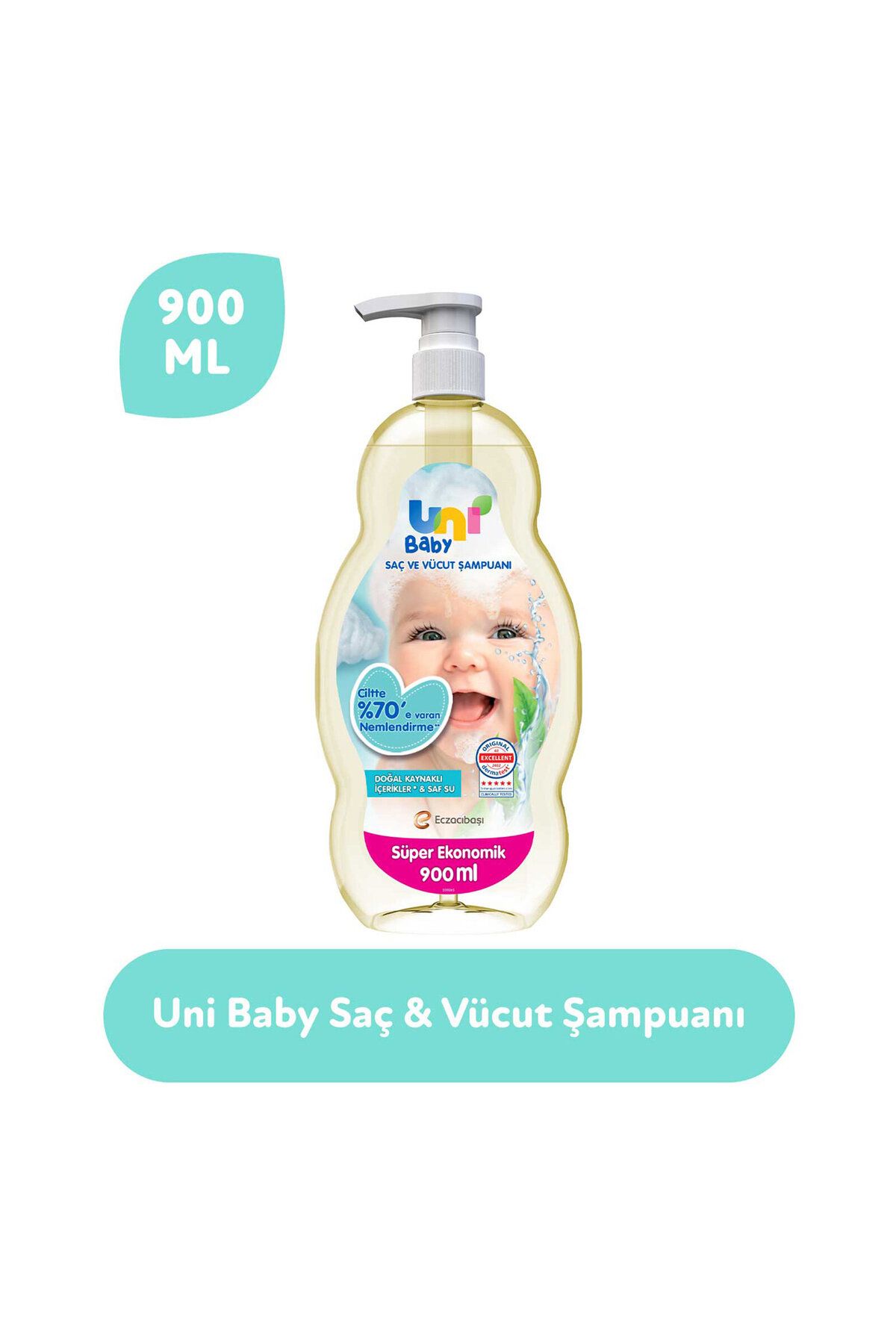 Uni Baby Şampuan Boyasız 900 ml