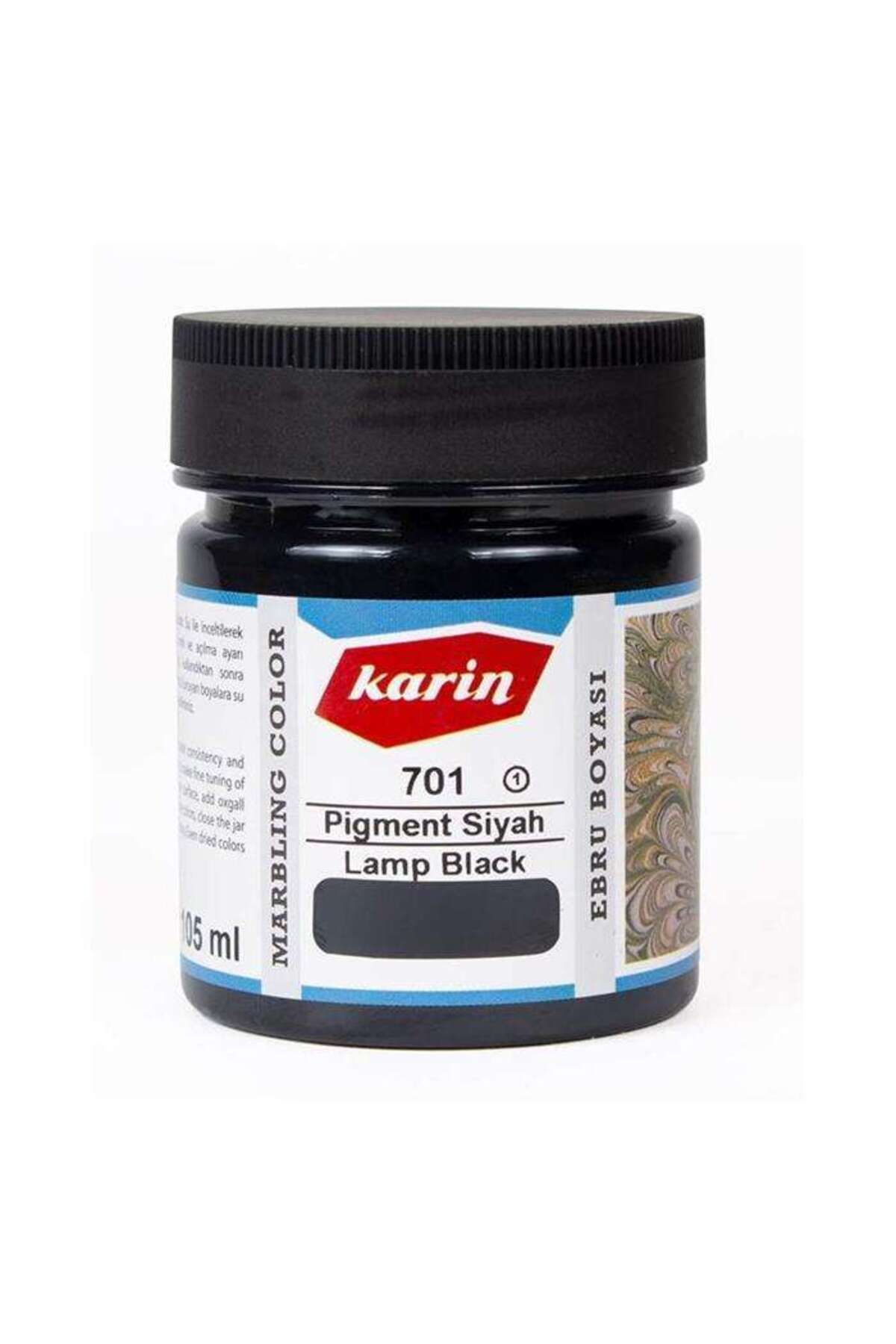 Karin Ebru Boyası 105 ml Pigment Siyah