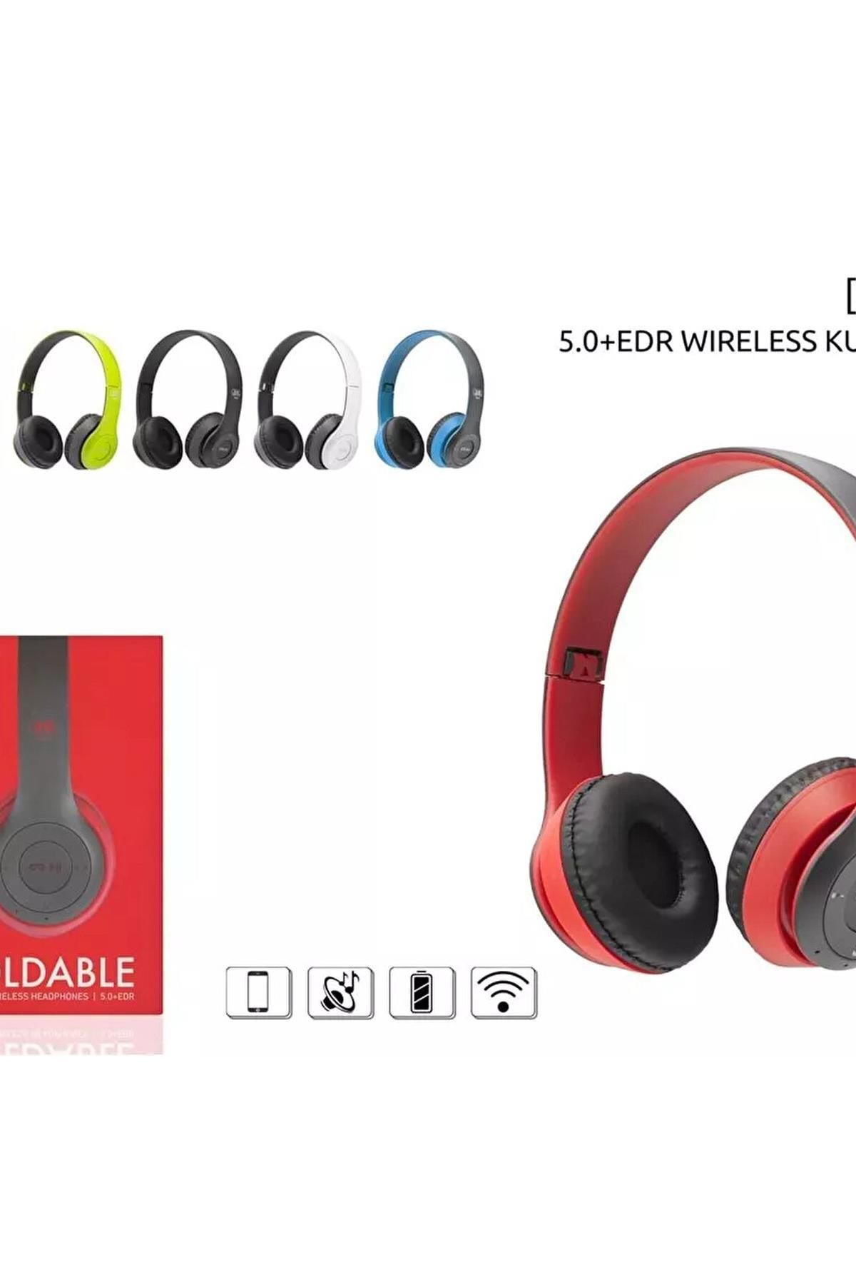Subzero Sw44 Bluetooth Katlanabilir Kulaklık - Gri/Mavi