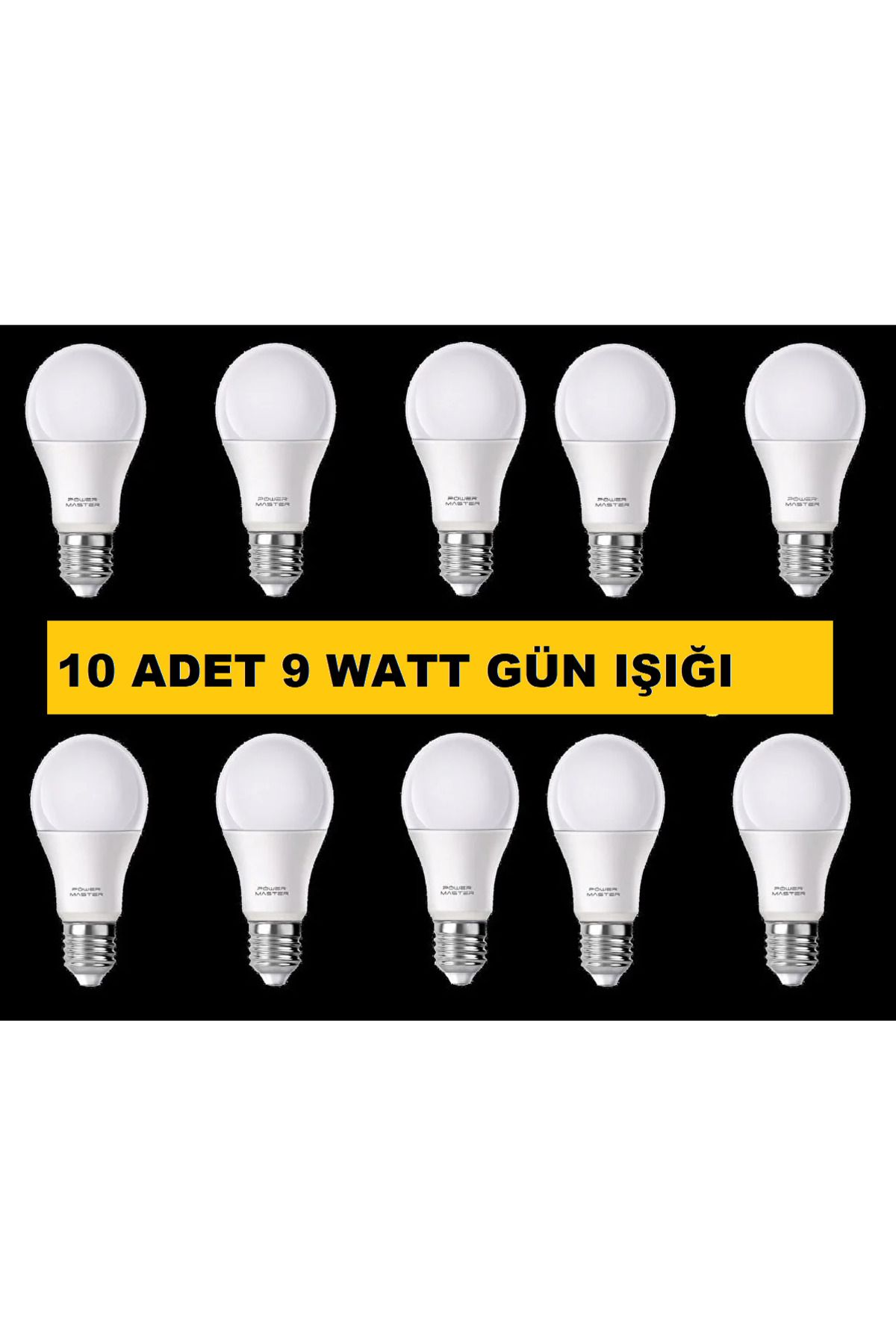 nelerbulurum 10 Adet 220 Volt 9 Watt 900 Lümen Enerji Tasarruflu Led Ampul-9w Gün Işığı 32000k Led Lamba