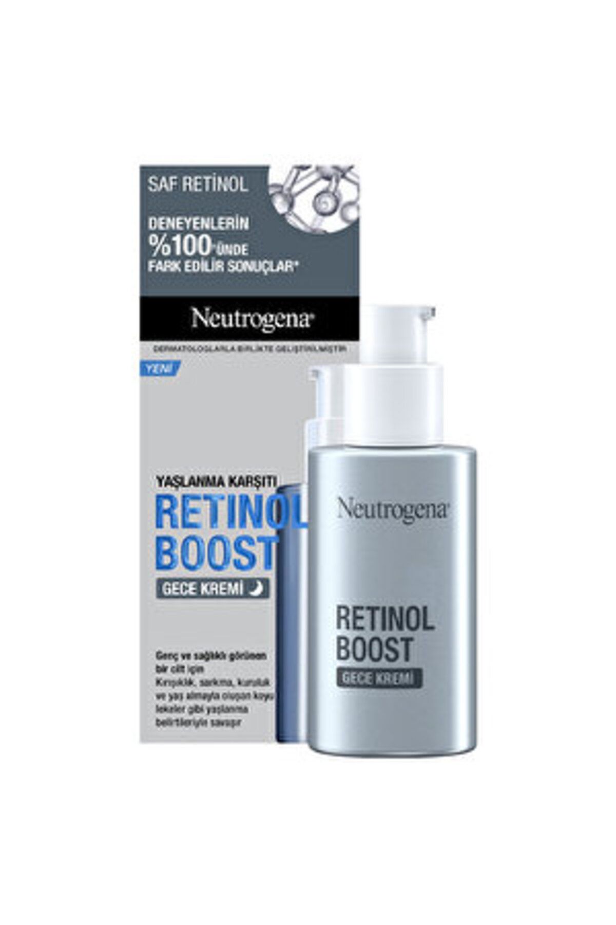 Neutrogena ( 3 ADET ) Neutrogena Retinol Boost Yaşlanma Karşıtı Gece Kremi 50 ml
