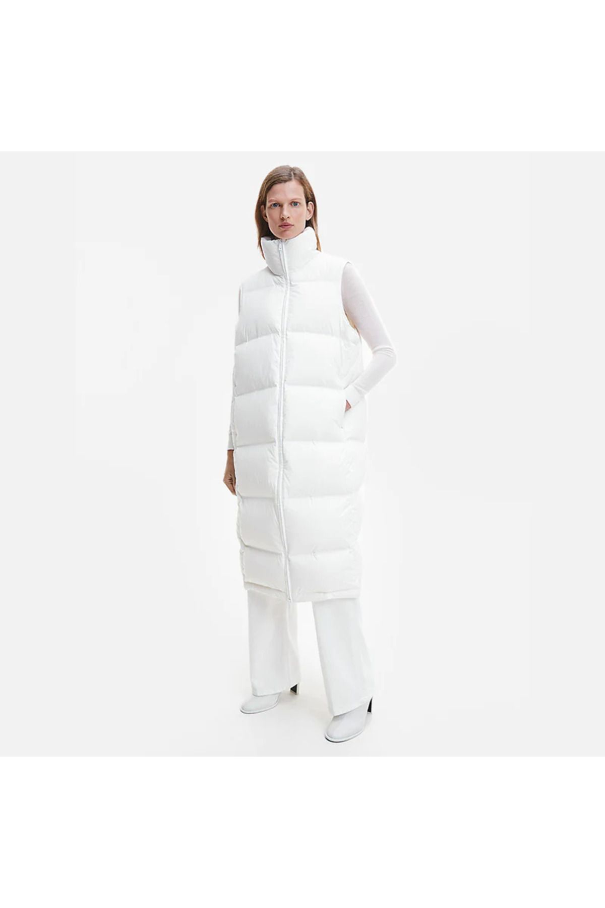 Calvin Klein Gıubbıno Seamless Lofty Mxı Vest Kadın Kaz Tüyü Yelek K20K204686 YBL