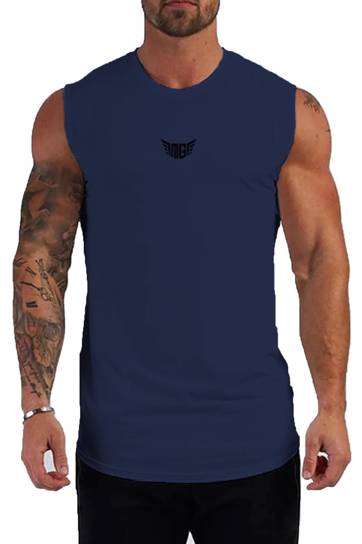 Ghassy Co Ghassy Co Erkek Nem Emici Hızlı Kuruma Atletik Teknik Performans Sporcu Sıfır Kol T-shirt