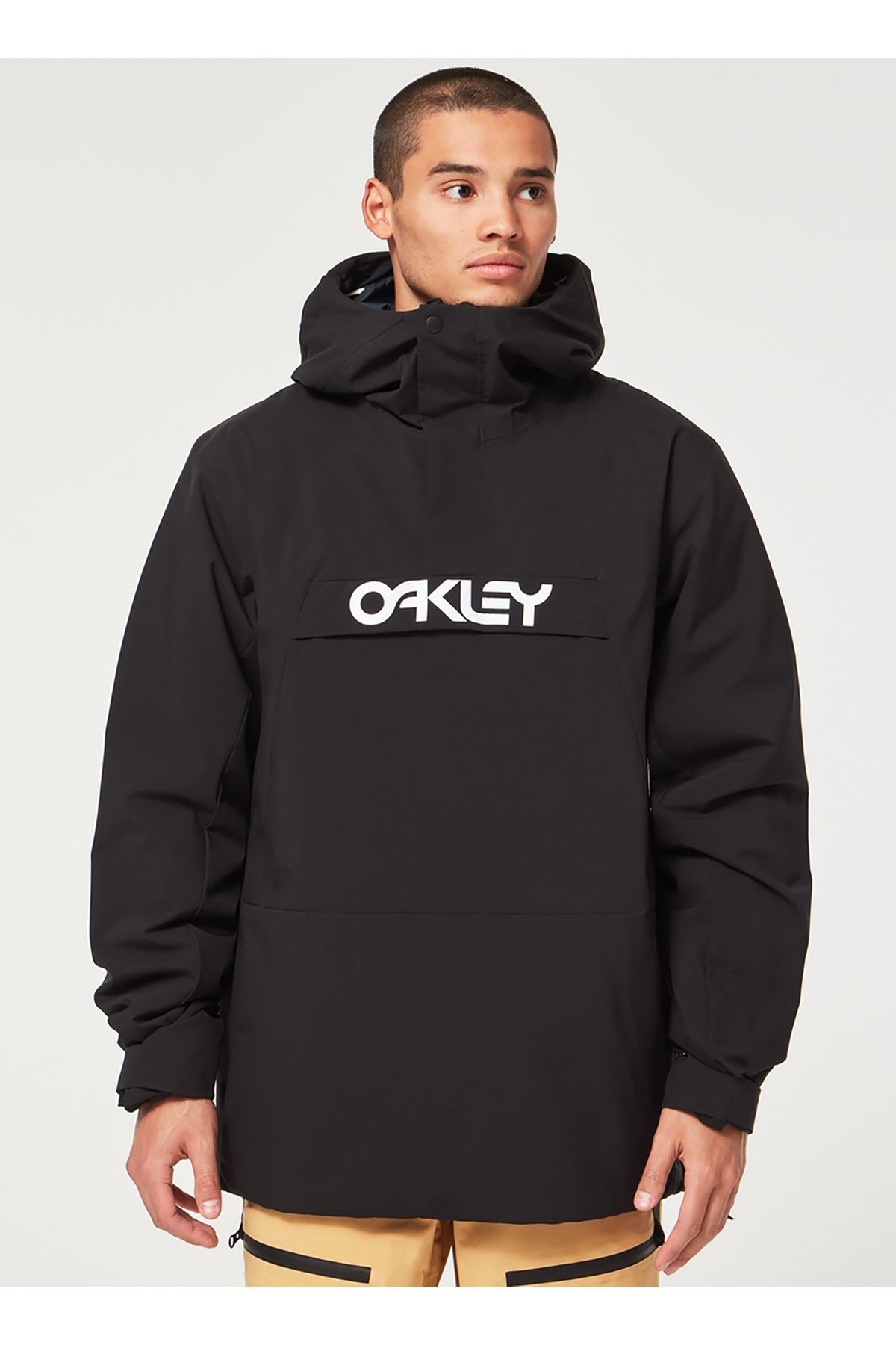 Oakley Siyah Erkek Kapüşonlu Baskılı Kayak Montu FOA403652 TNP TBT INSULATED ANORAK