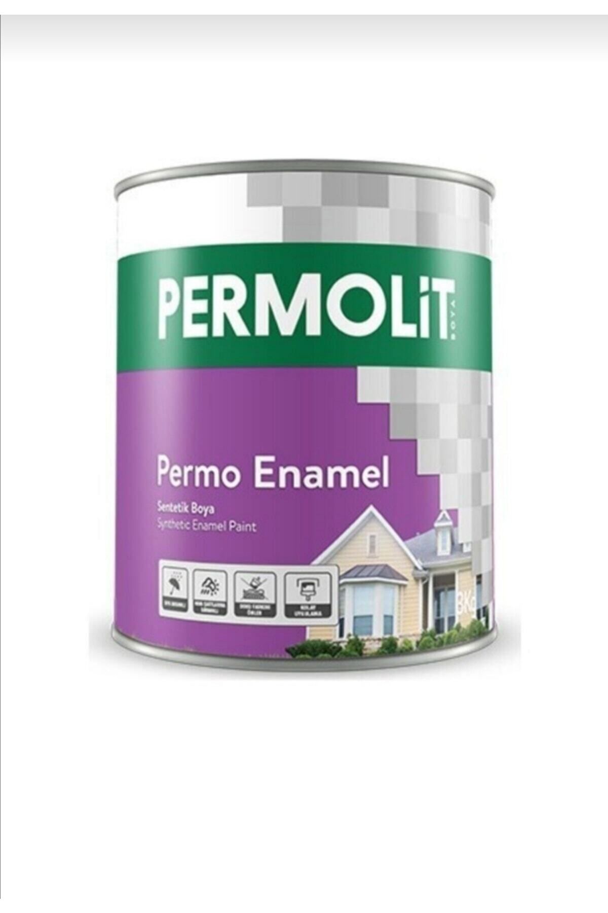 Permolit Permo Enamel Sentetik Yağlı Boya 0.75 Litre (SİYAH)