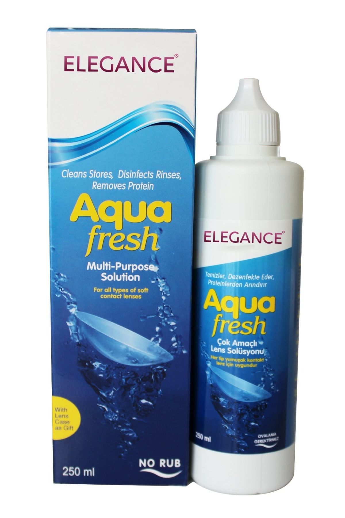Aquafresh ELEGANCE 4 ADET AQUA FRESH 250 ML LENS SOLÜSYONU SKT:03/2026