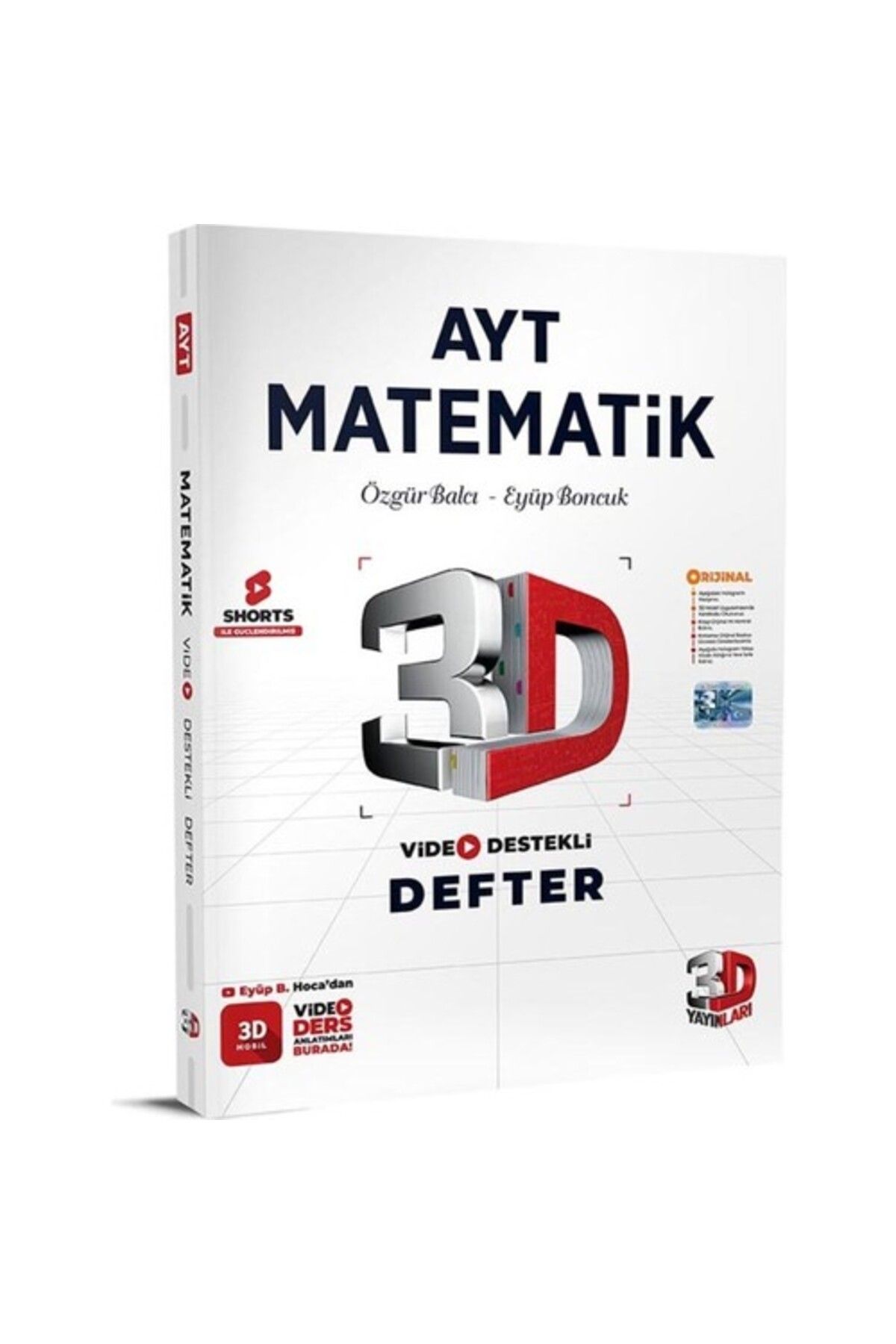 3D Yayınları AYT Matematik Defter Video Destekli