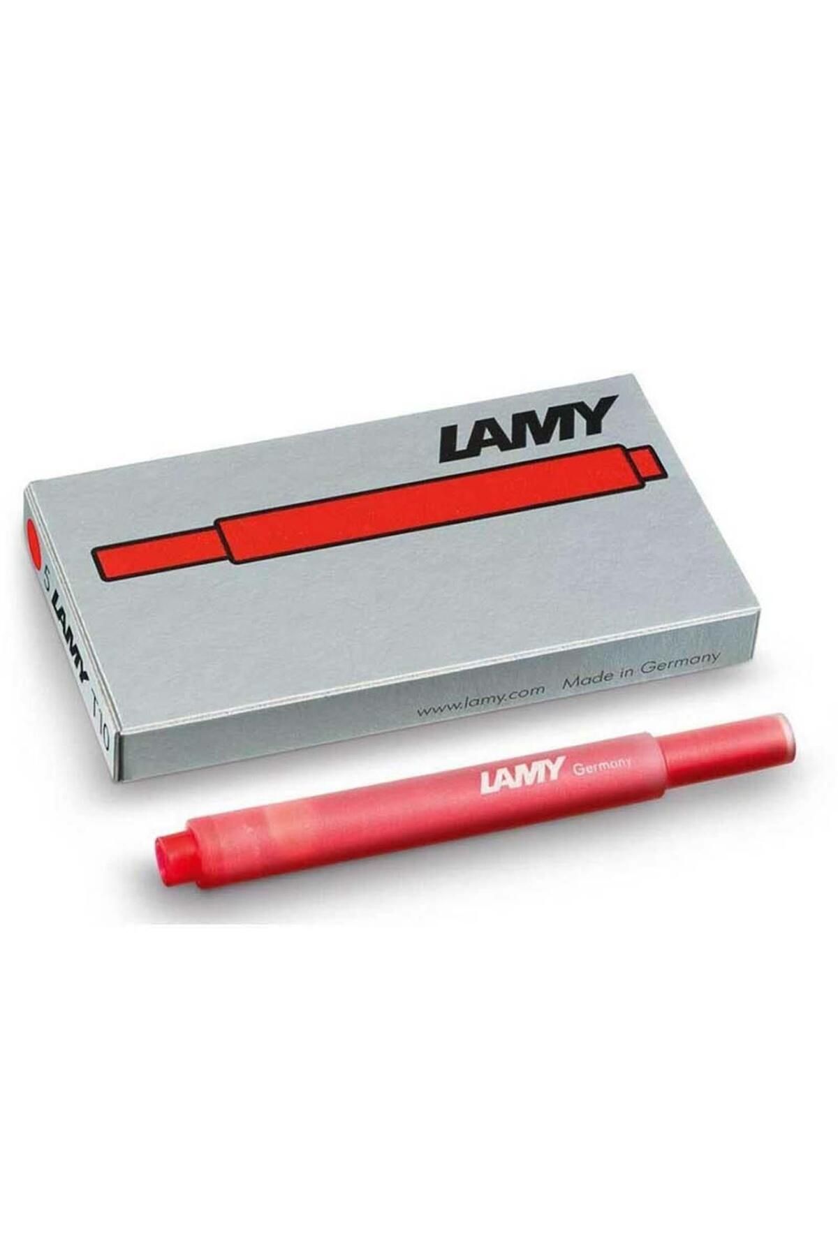 Lamy T10 Kırmızı 5'lı Dolmakalem Kartusu