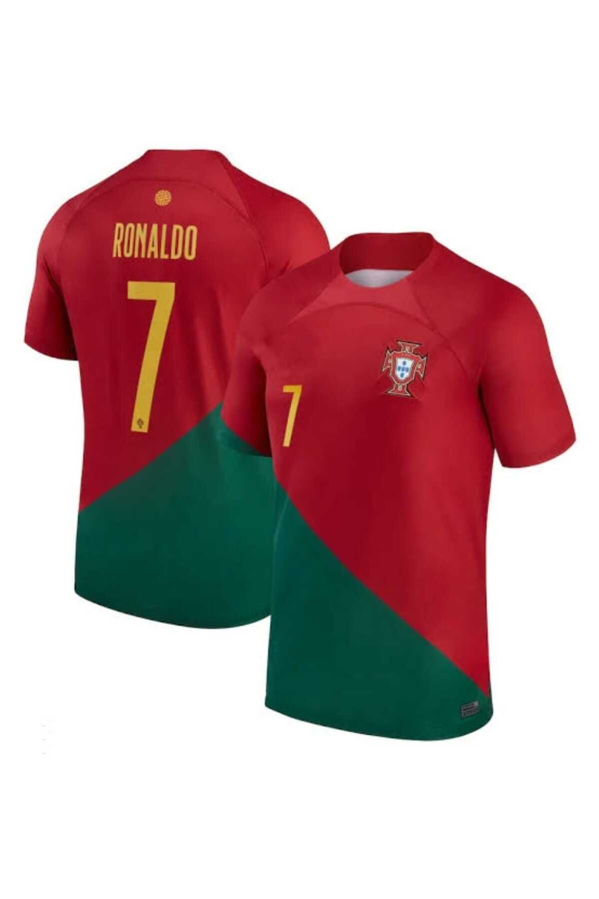BYSPORTAKUS Portekiz 2022 Dünya Kupası Cristiano Ronaldo Iç Saha Forması