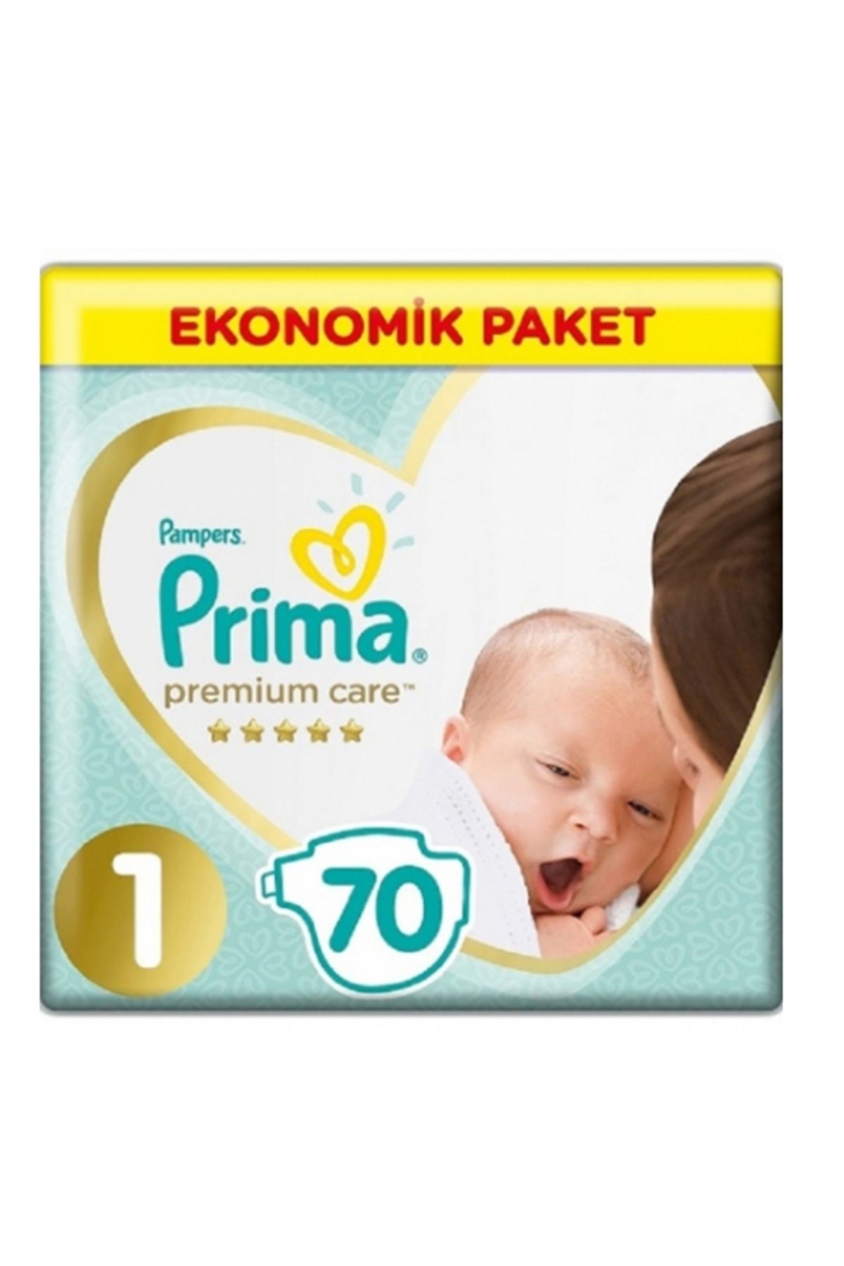 Prima Premium Care Yenidoğan 70'li Bebek Bezi (1)