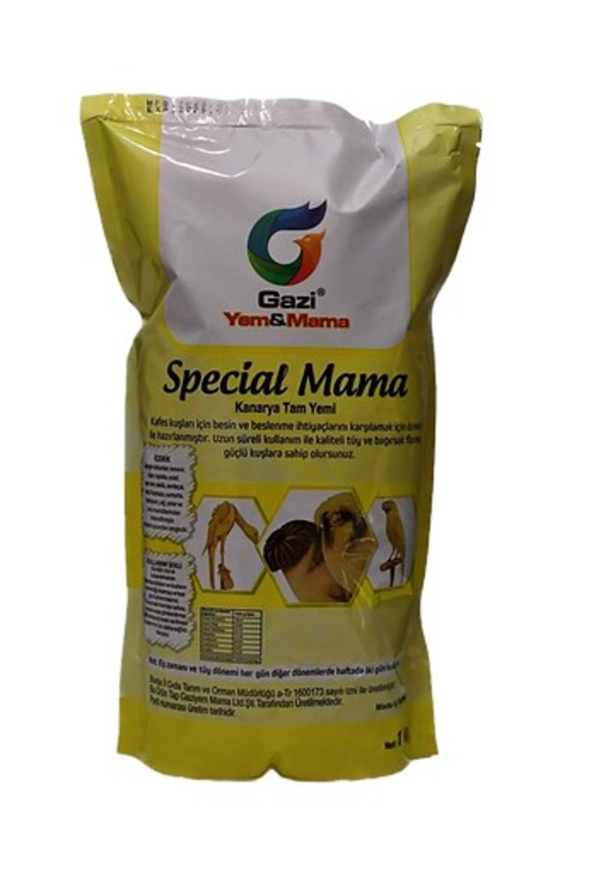gazi Special Yumurtalı Kuş Maması 1kg (PETDÜNYAM)