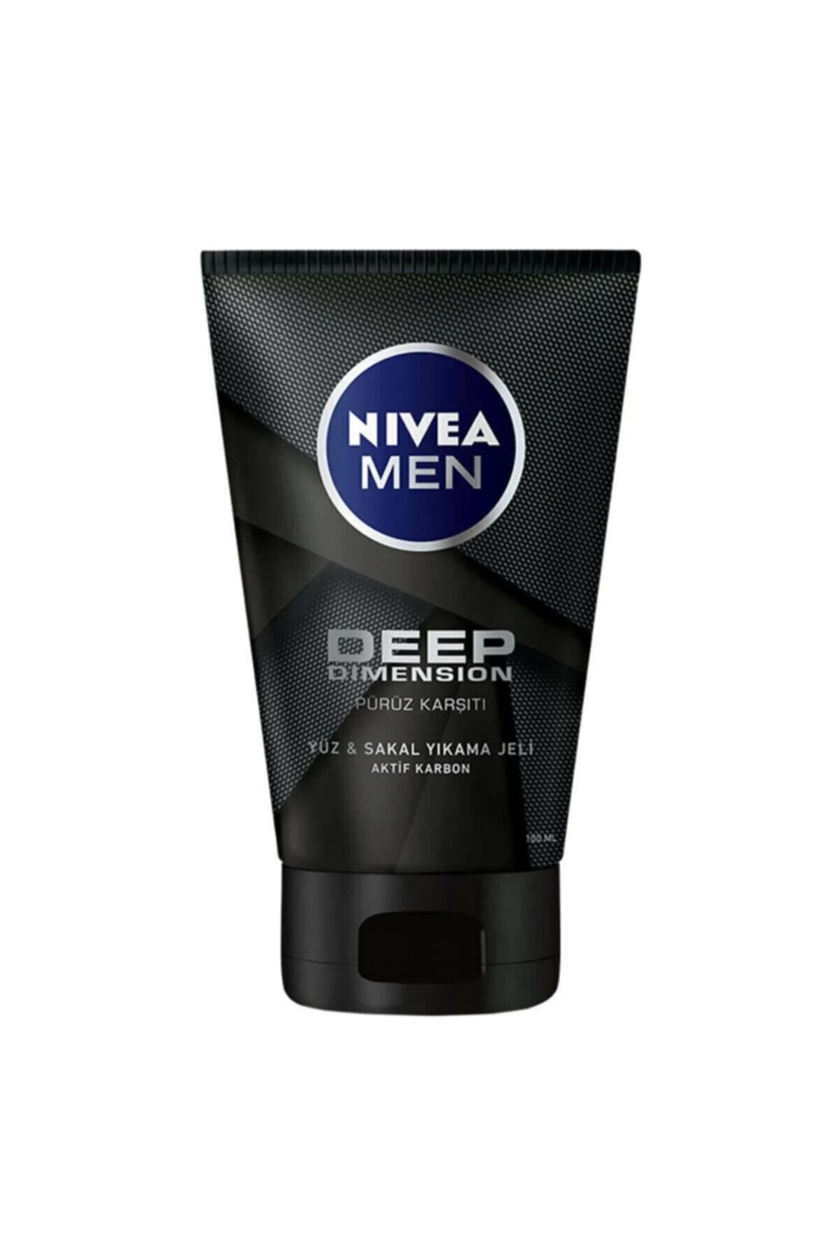 NIVEA Men Deep Dimension Face & Beard Cleansing Gel 100 ml MehDem29