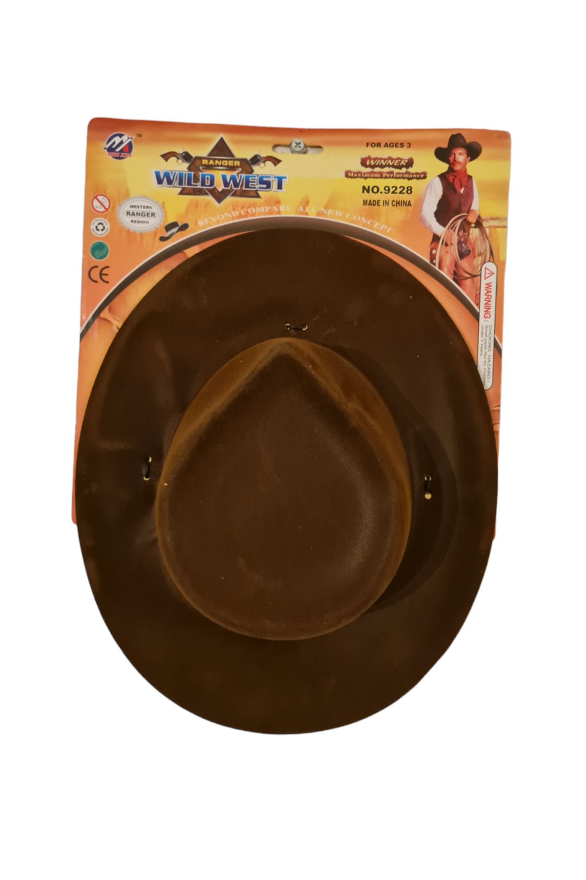 Orjinal Gephetto usta kahverengi çocuk kovboy şapkası