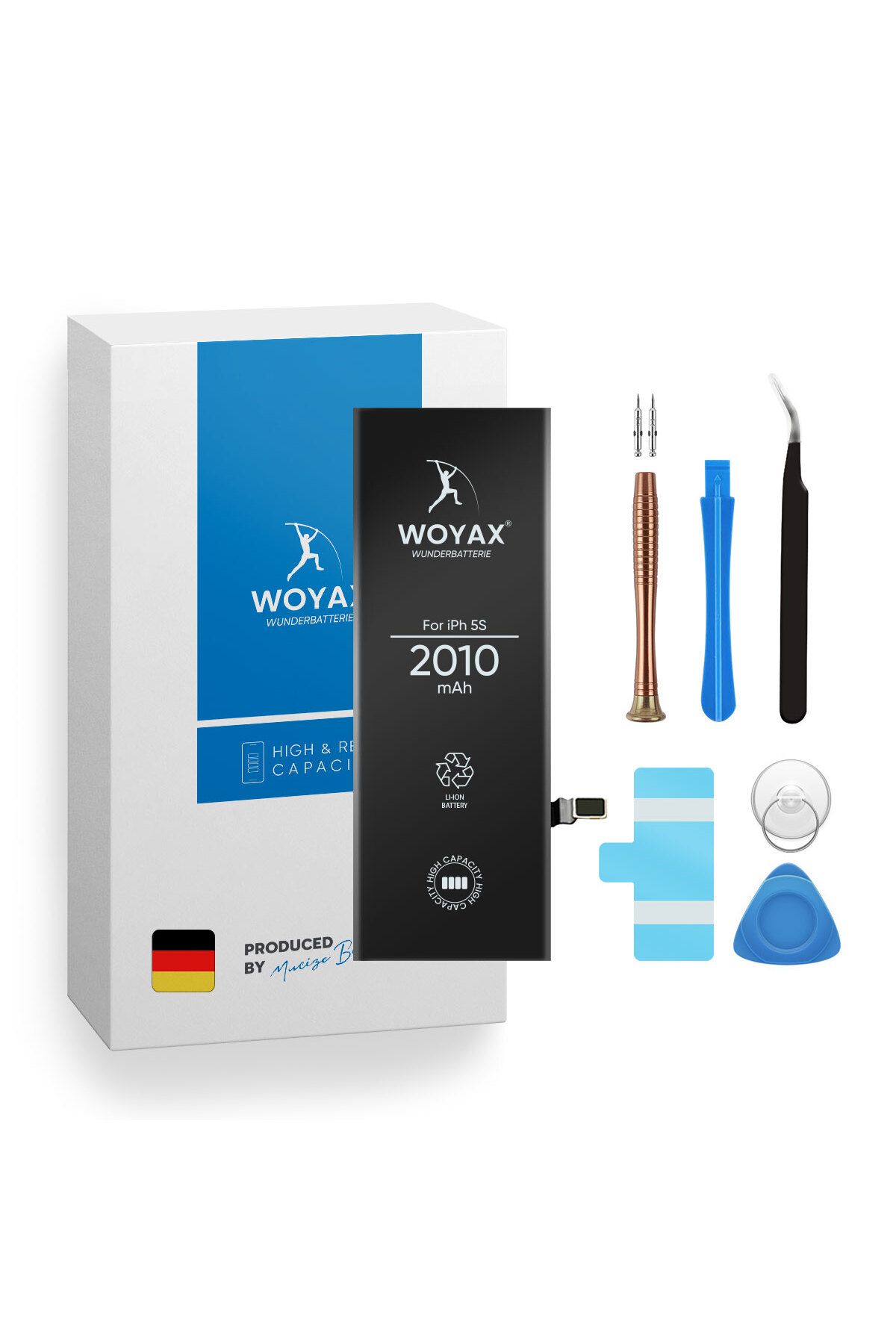 Woyax iPhone 5s / iPhone 5c Uyumlu Premium Batarya 2010mAh