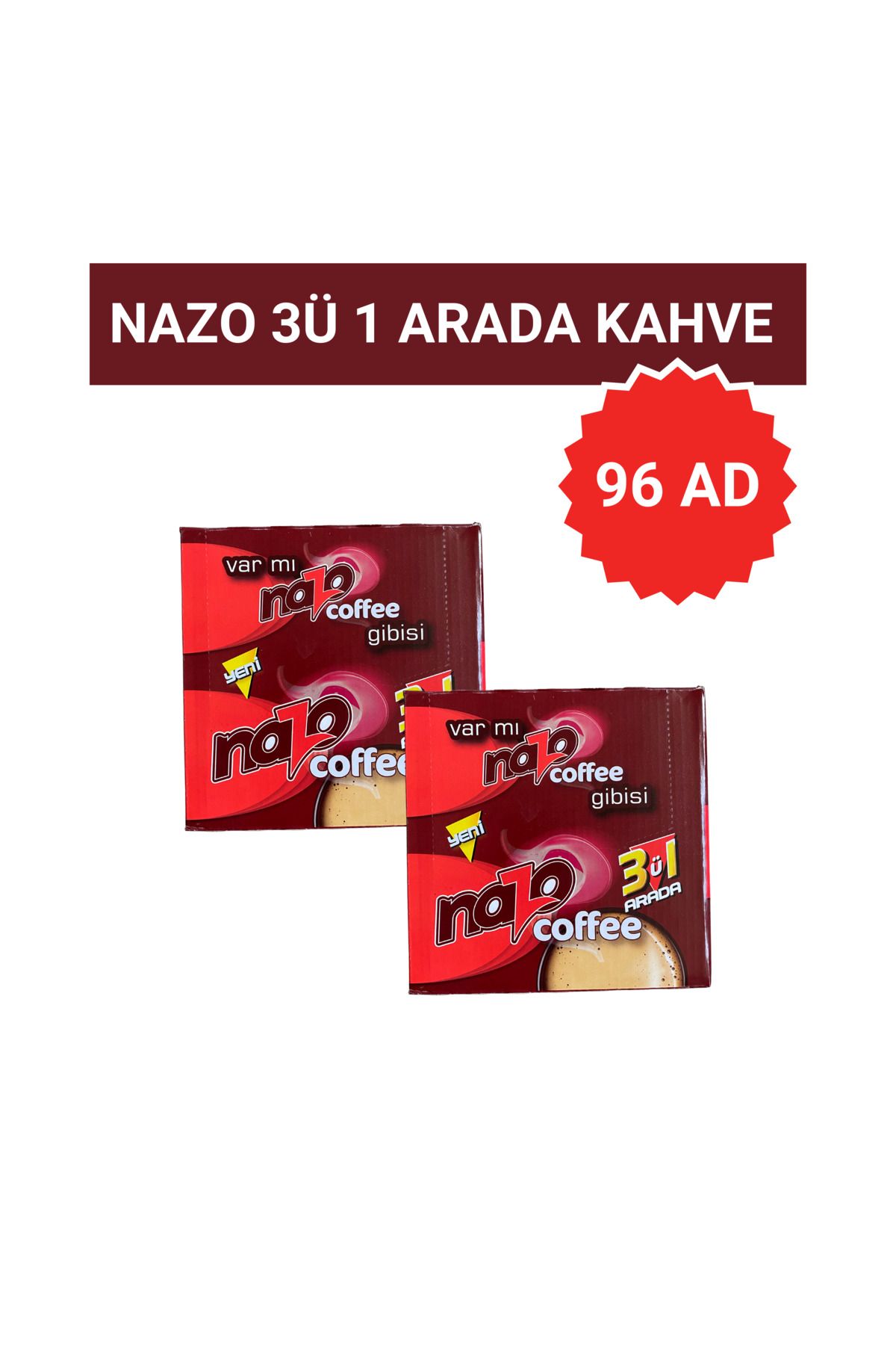 NAZO 3ü 1 Arada Kahve 96 Ad