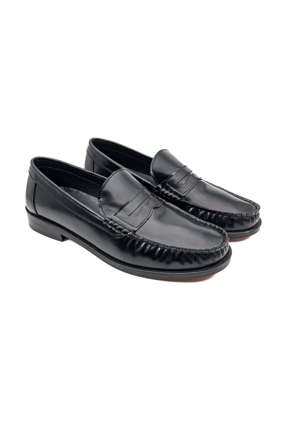 Ayakkabıhane Kösele Taban İçi Dışı Hakiki Deri Siyah Erkek Klasik Ayakkabı AHMSKL00086550AN