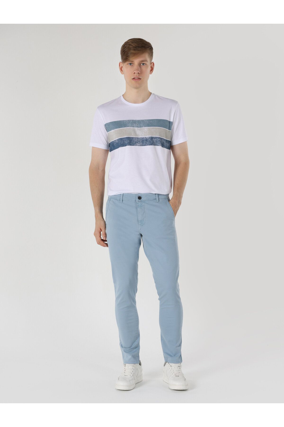 Colin’s Slim Fit Orta Bel Düz Paça Erkek Açık Mavi Pantolon