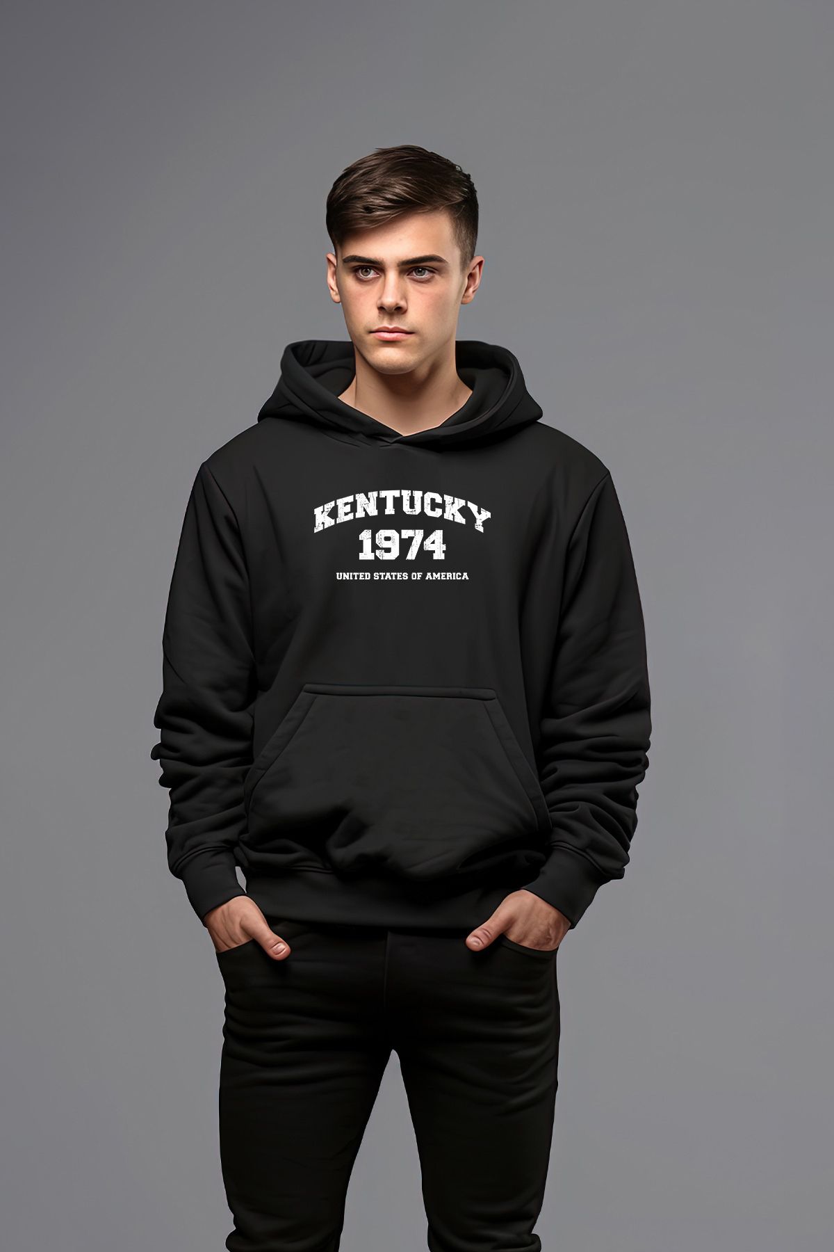 ADA BEBEK ÇOCUK Kentucky Tarz Kapşonlu Erkek Sweatshirt