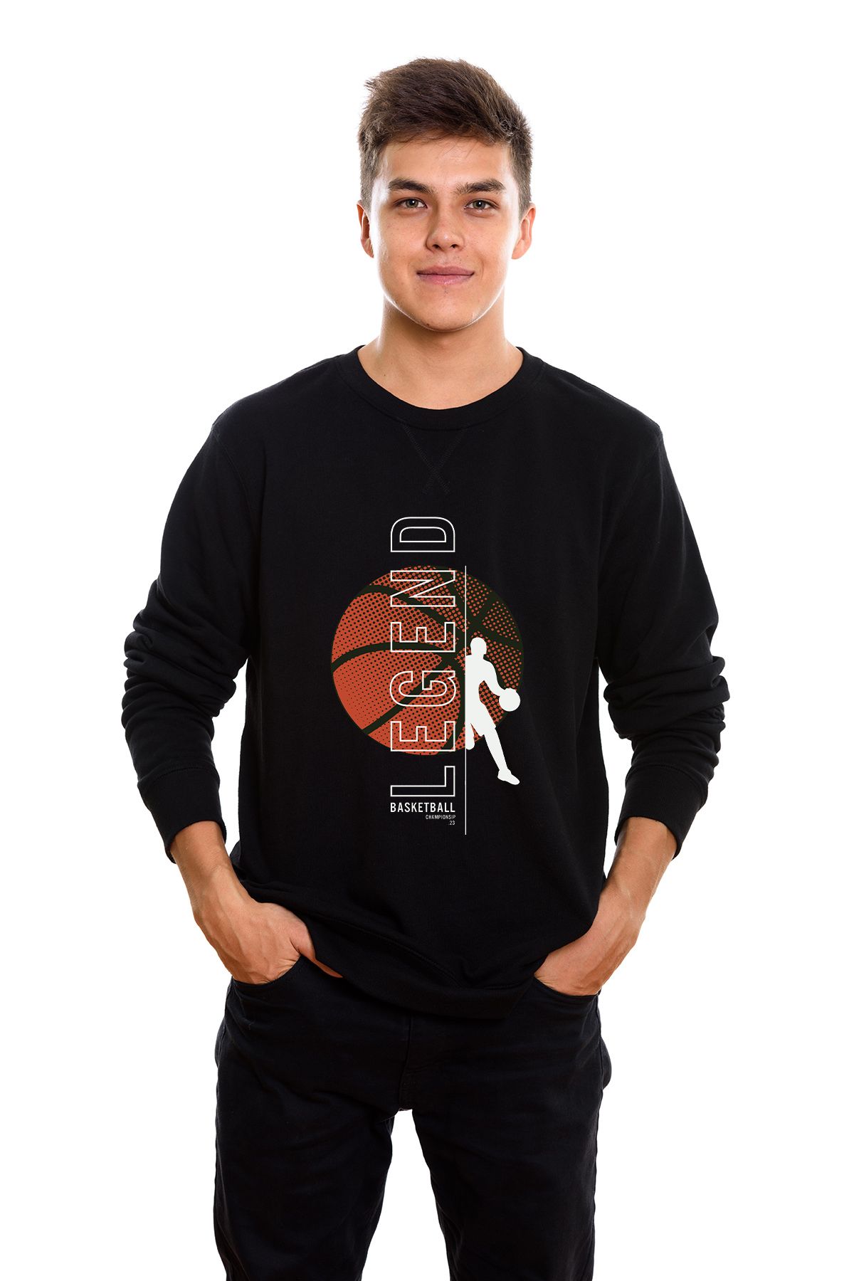 ADA BEBEK ÇOCUK Legend Basketball Tarz Erkek Sweatshirt