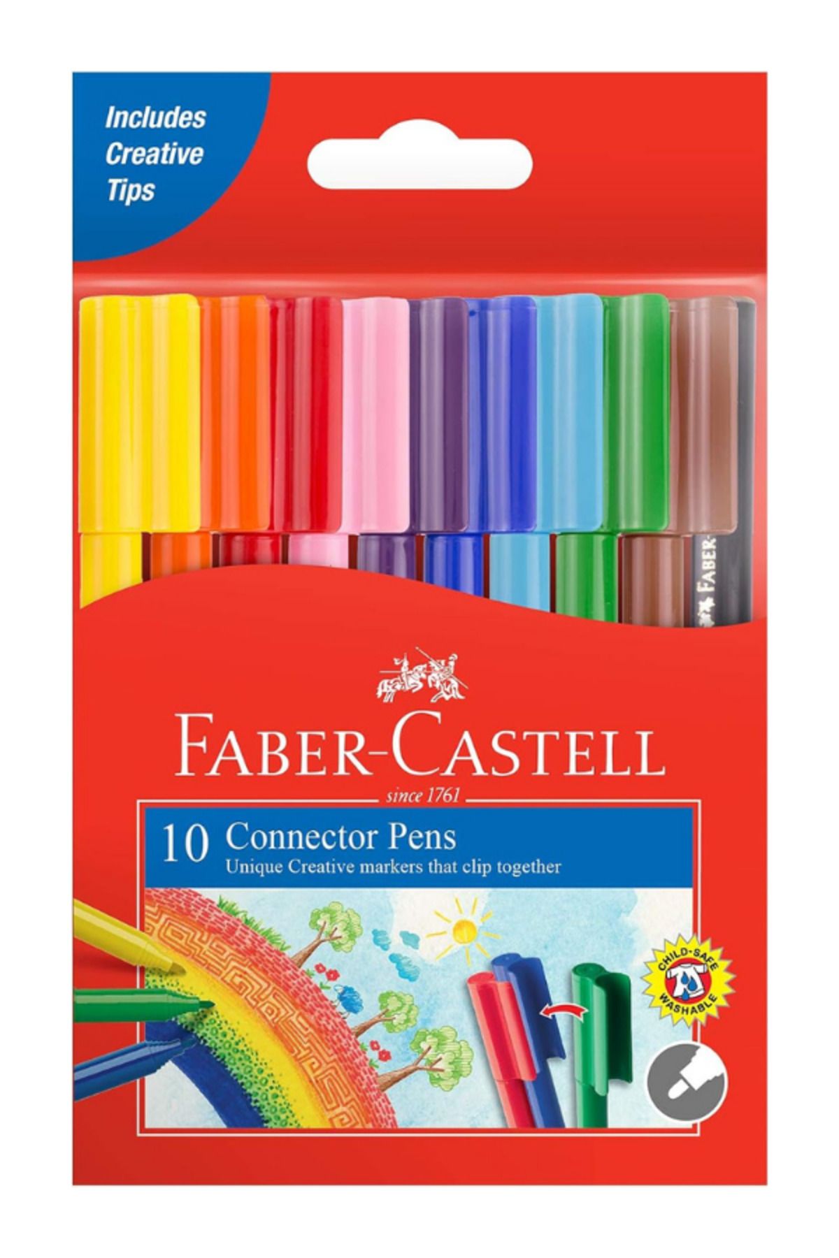 Faber Castell EĞLENCELİ KEÇELİ KALEM SETİ – 10 RENK