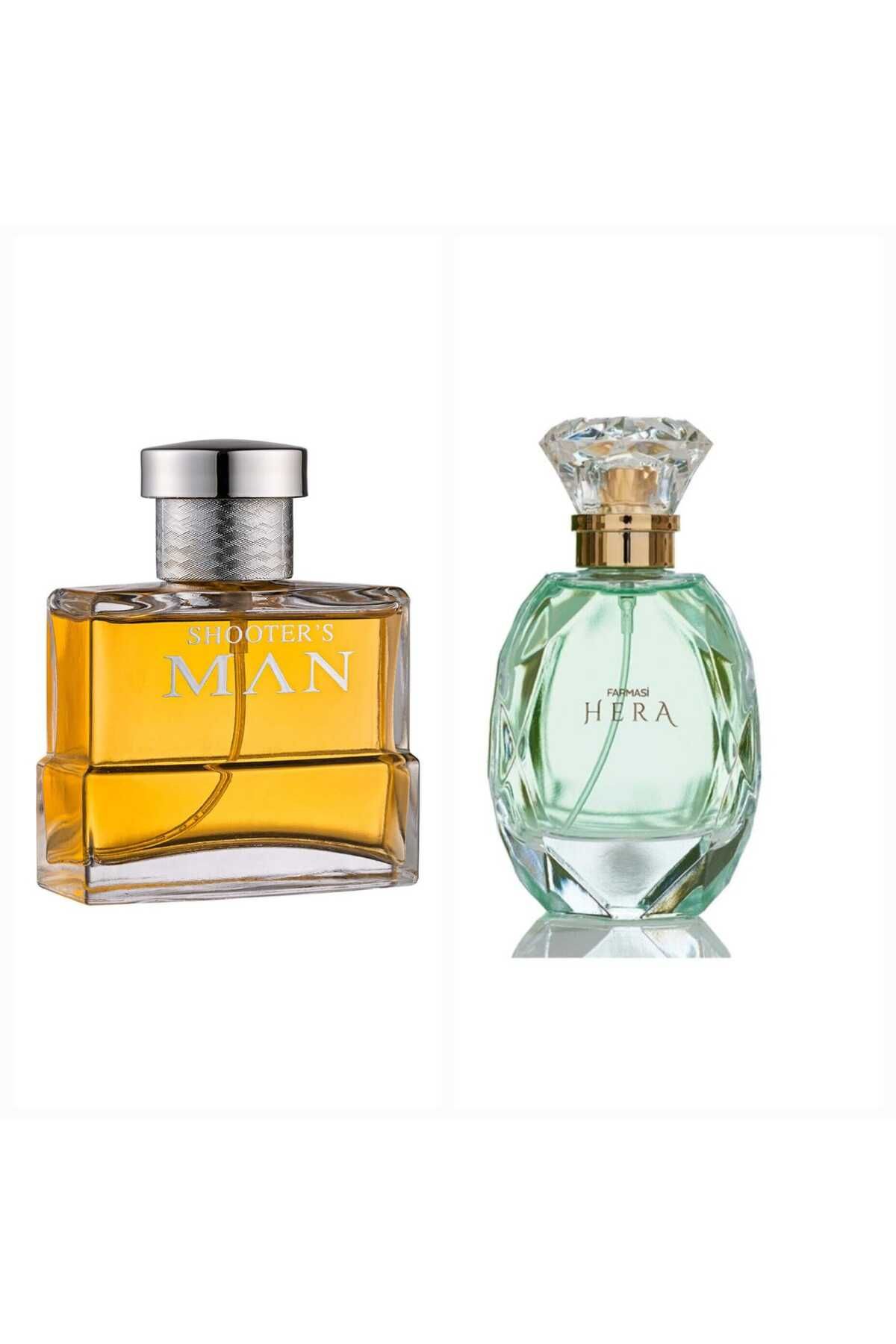 Farmasi Shooter's Man Edp 100 ml Erkek Parfüm+Hera Edp 65 ml Kadın Parfüm