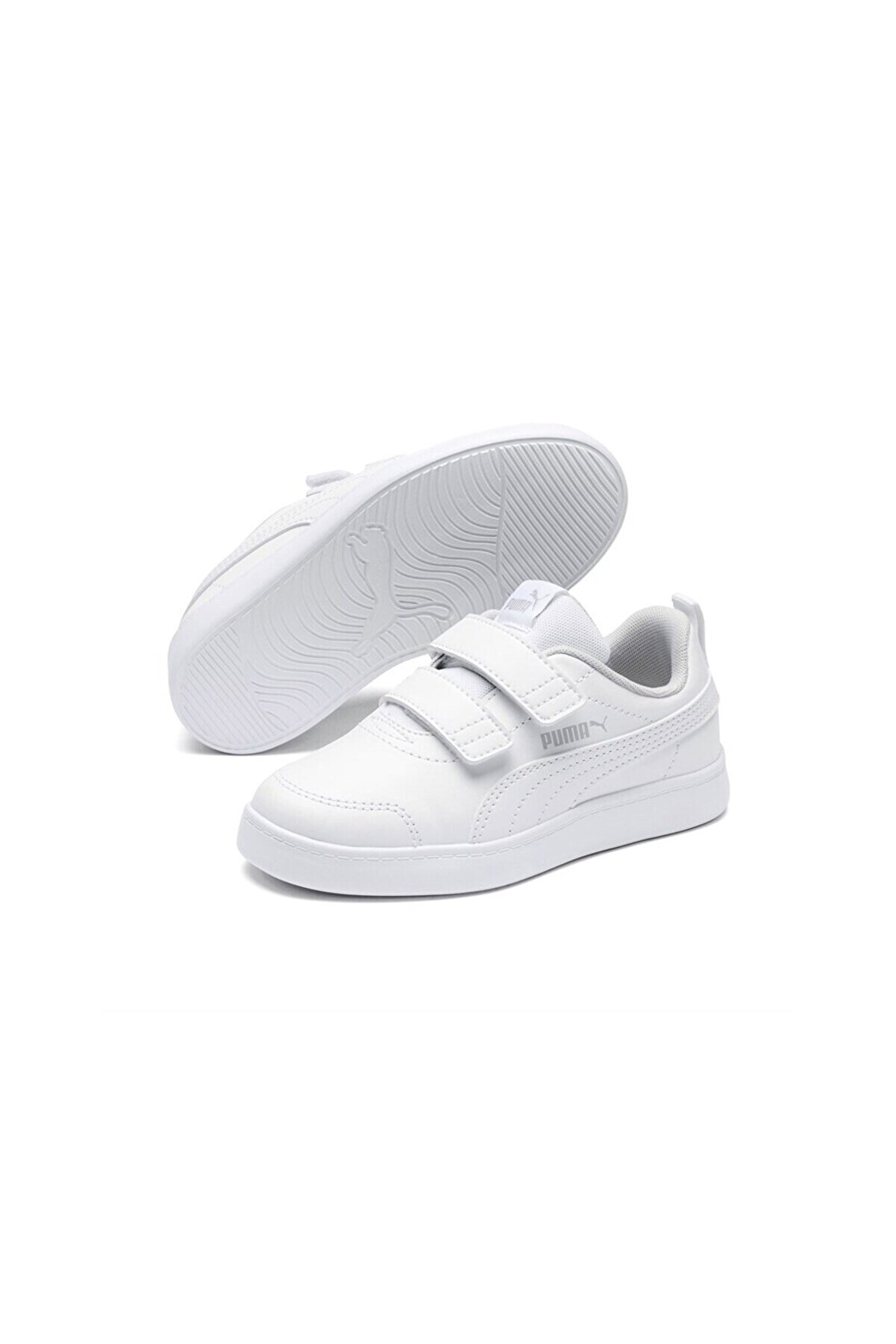 Puma Courtflex V2 V Ps Beyaz Çocuk Ayakkabısı 371543--04