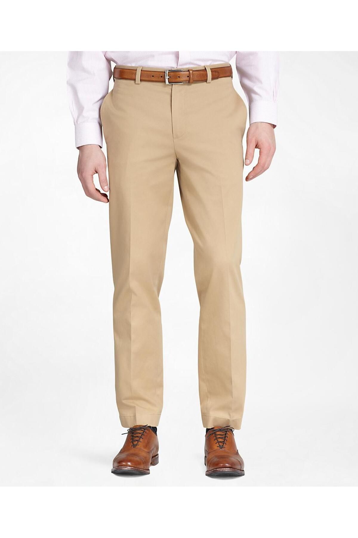 BROOKS BROTHERS Erkek Taba Chino Pantolon