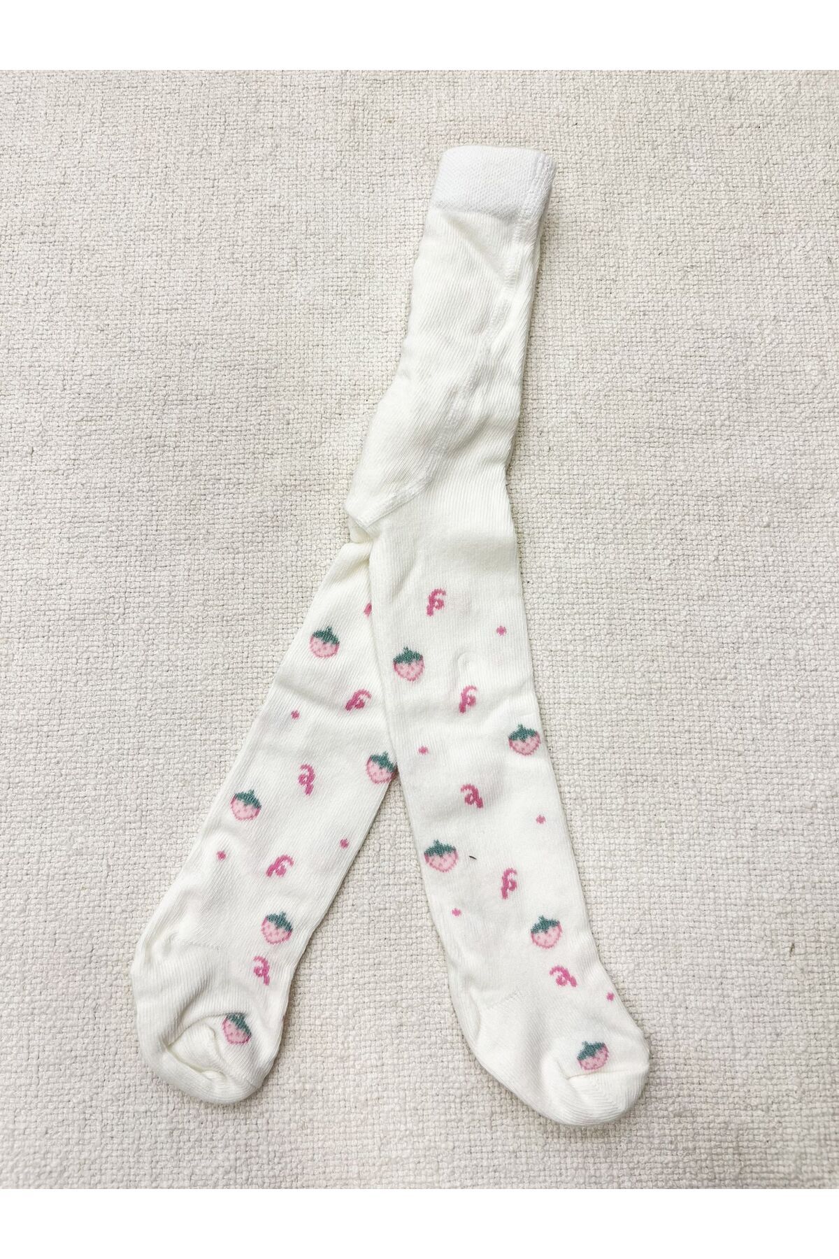 Katamino KATAMİNO kız bebek külotlu çorap çilek desenli
