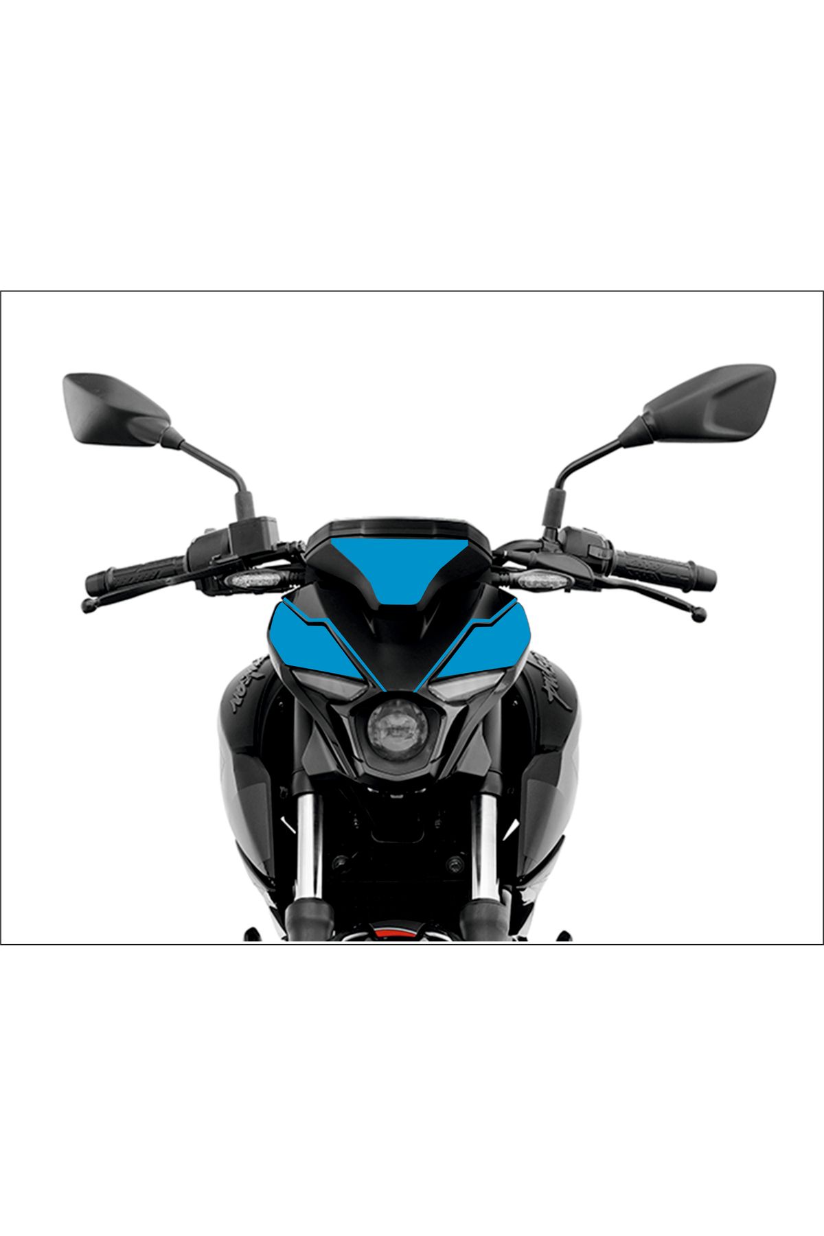 Bajaj N250 Kafa Grenaj Sticker Far Grenaj Sticker ACIK MAVİ