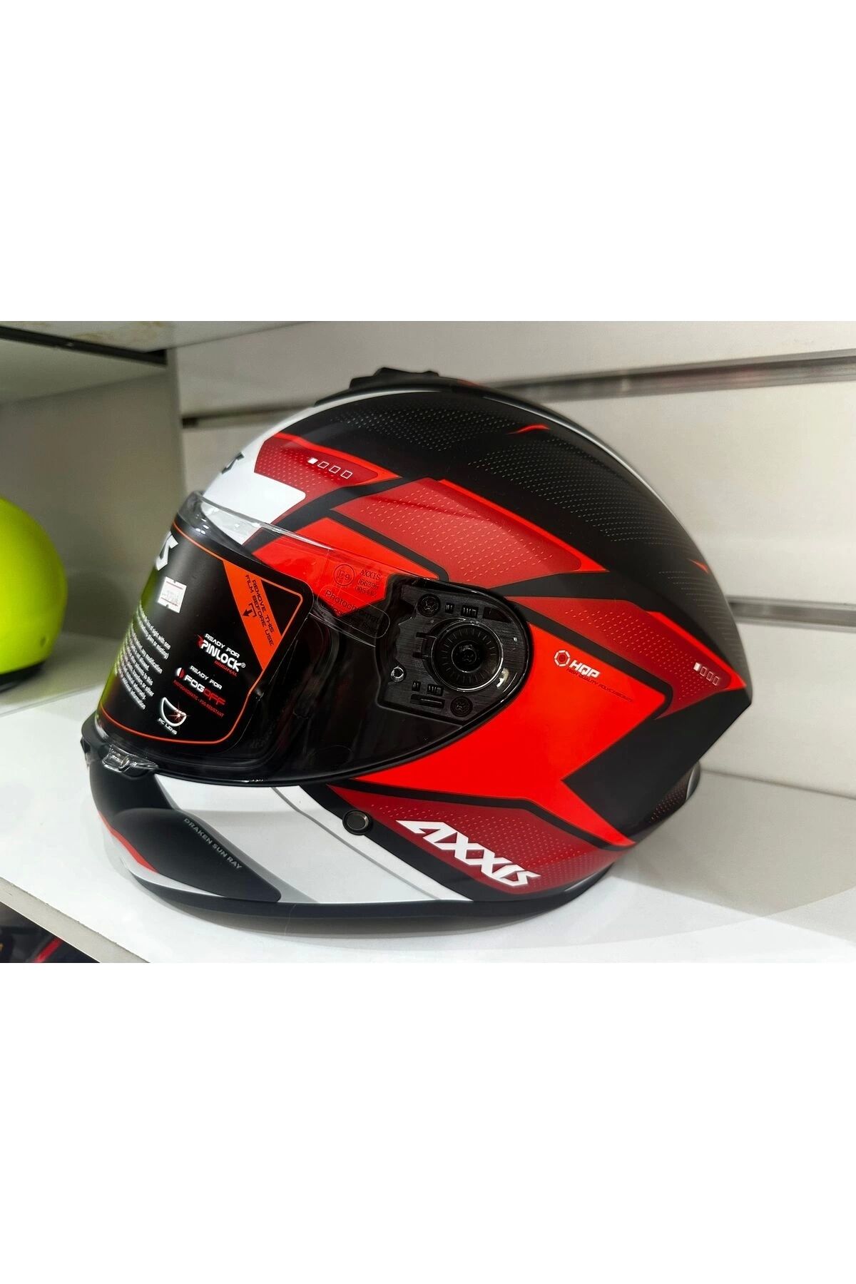 Axxis KASK AXXİS DRAKEN S B5 SUNRAY MAT RED/BLACK/WHITE