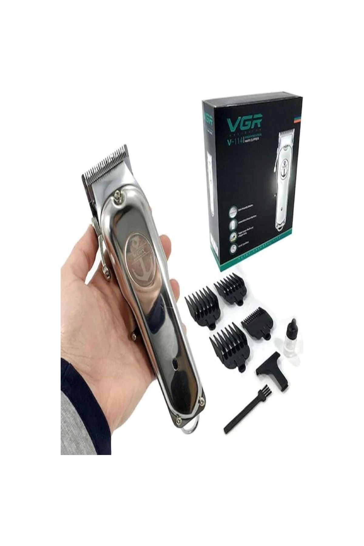 VGR Şarjlı Profesyonel Saç Sakal Tıraş Makinesi