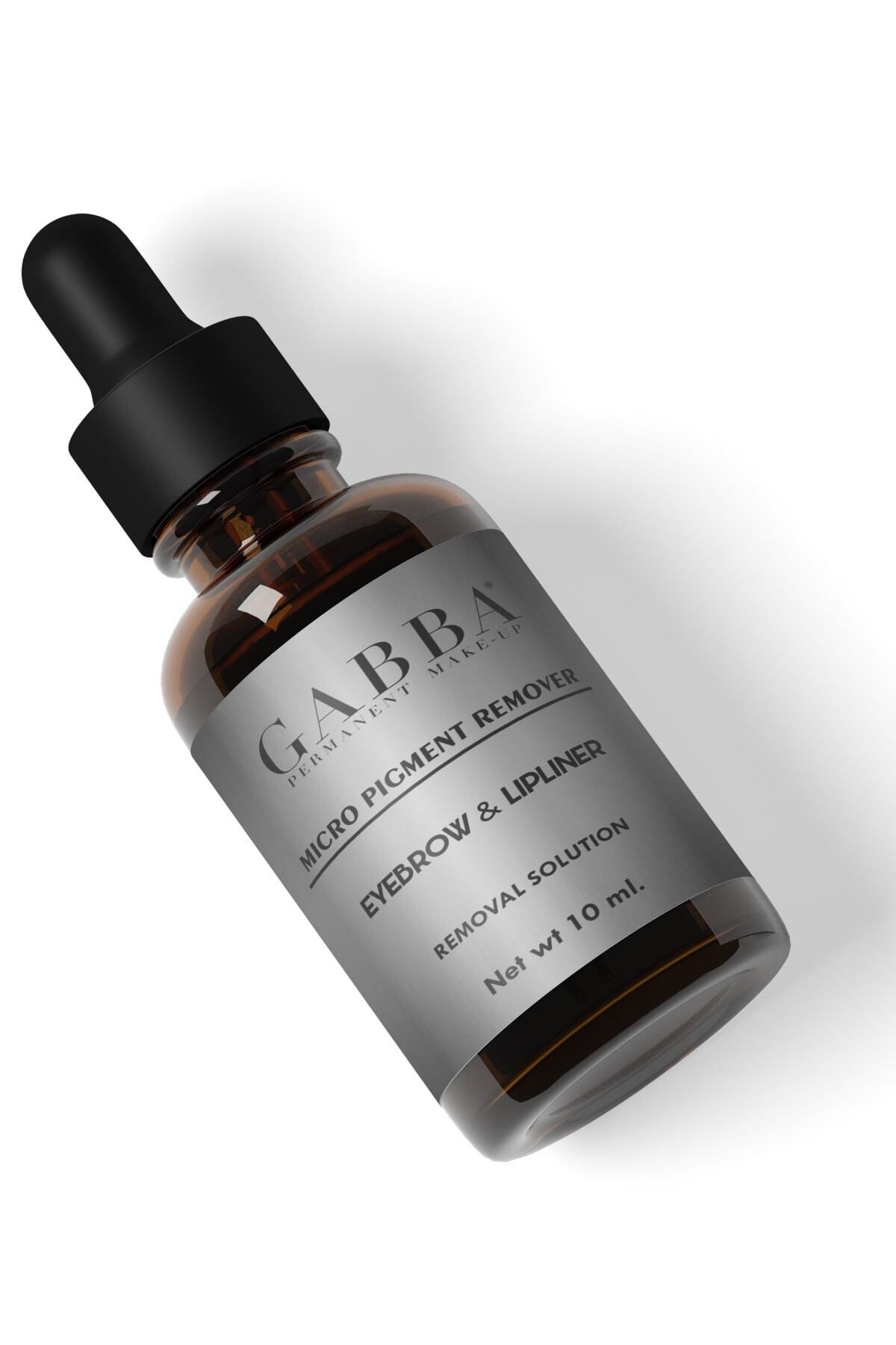 GABBA PERMANENT MAKE-UP Gabba Tattoo Remover/ Organik Kalıcı Makyaj,kaş Silme Solüsyonu /permanent Makeup Remover 10 ml