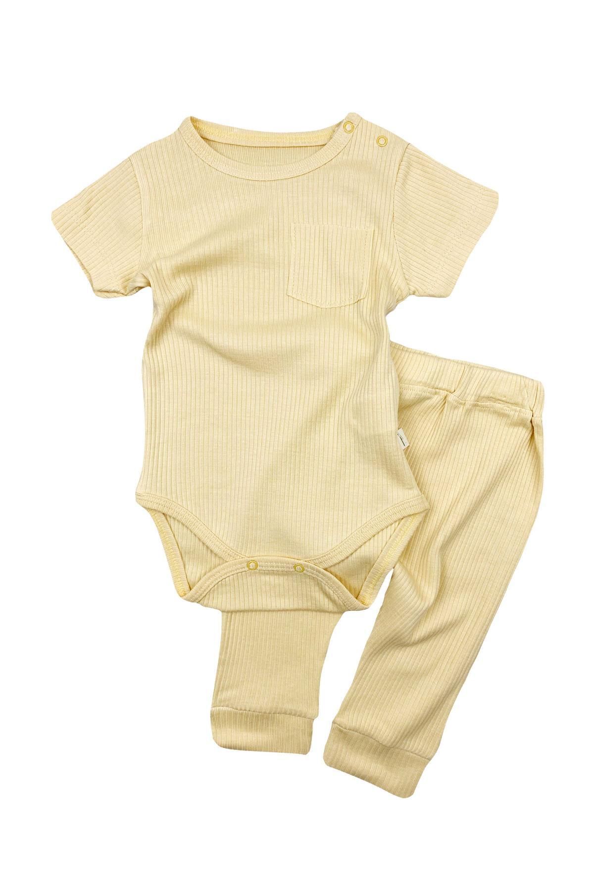 Flexibaby Organik Badili Bebek Takım Sarı
