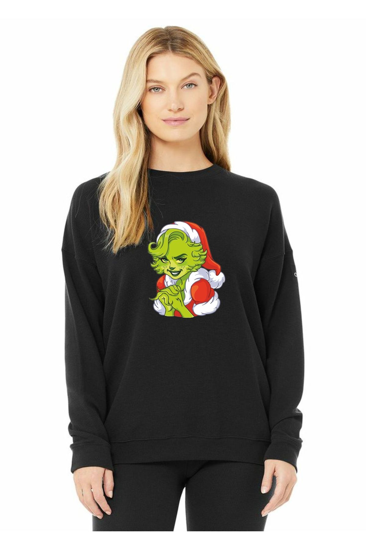 venüsdijital Craiyon Female Grinch Yeni Yıl Christsmas Sweatshirt