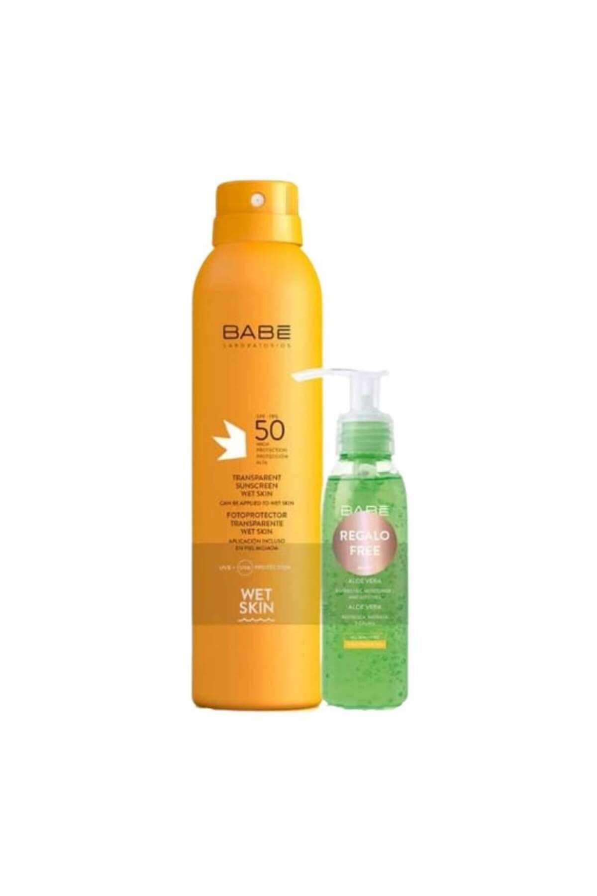 Babe Laboratorios Transparent Sunscreeen Spray Spf50 200ml + Aleovera Içeren Jel 90ml
