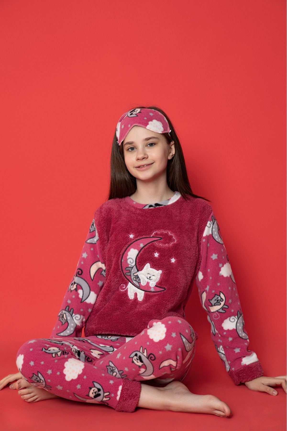 Asel Çocuk Polar Pijama Takımı