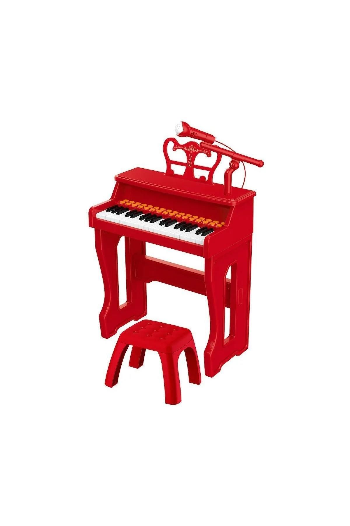 Peda Toy 37 Tuşlu Mini Piyano Seti Mikrofonlu Piyano Tabureli
