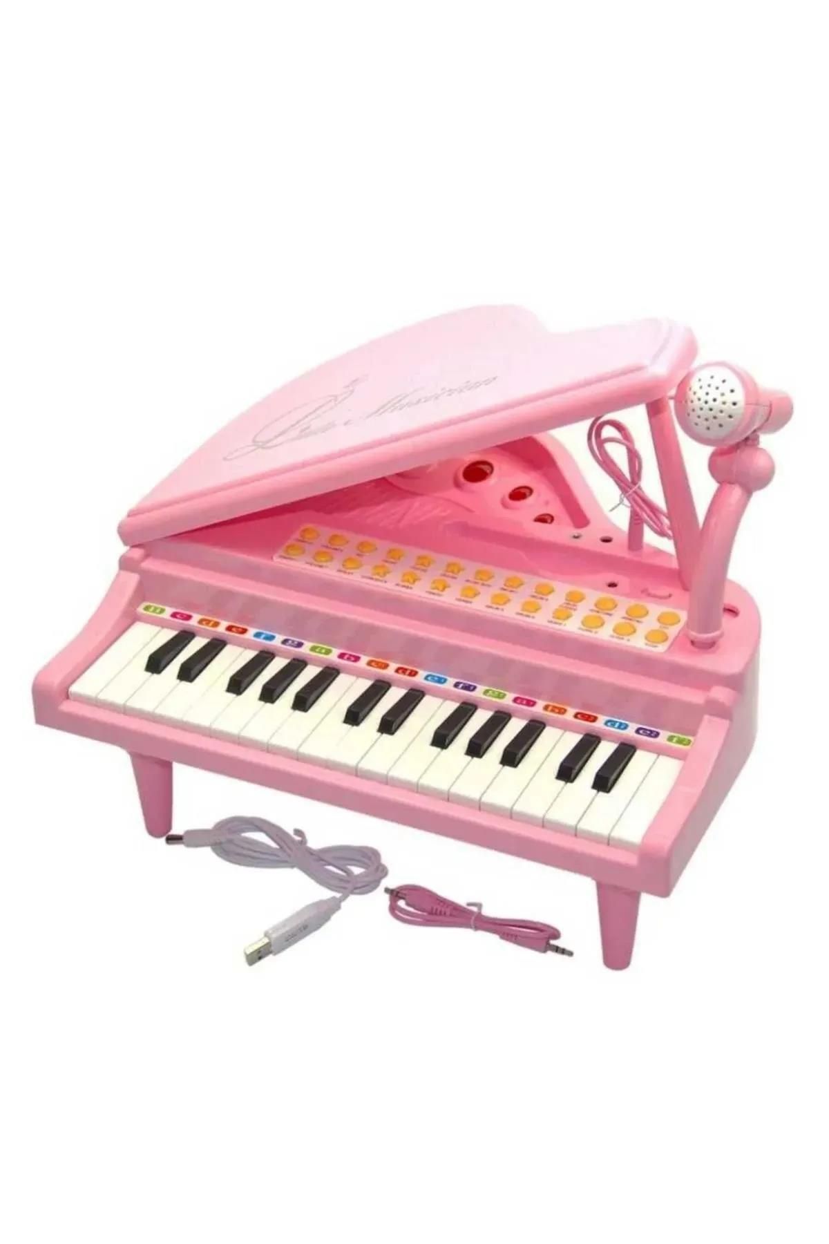 Peda Toy 31 Tuşlu Entegre Mikrofonlu Mp3 Çalarlı Piyano Pembe