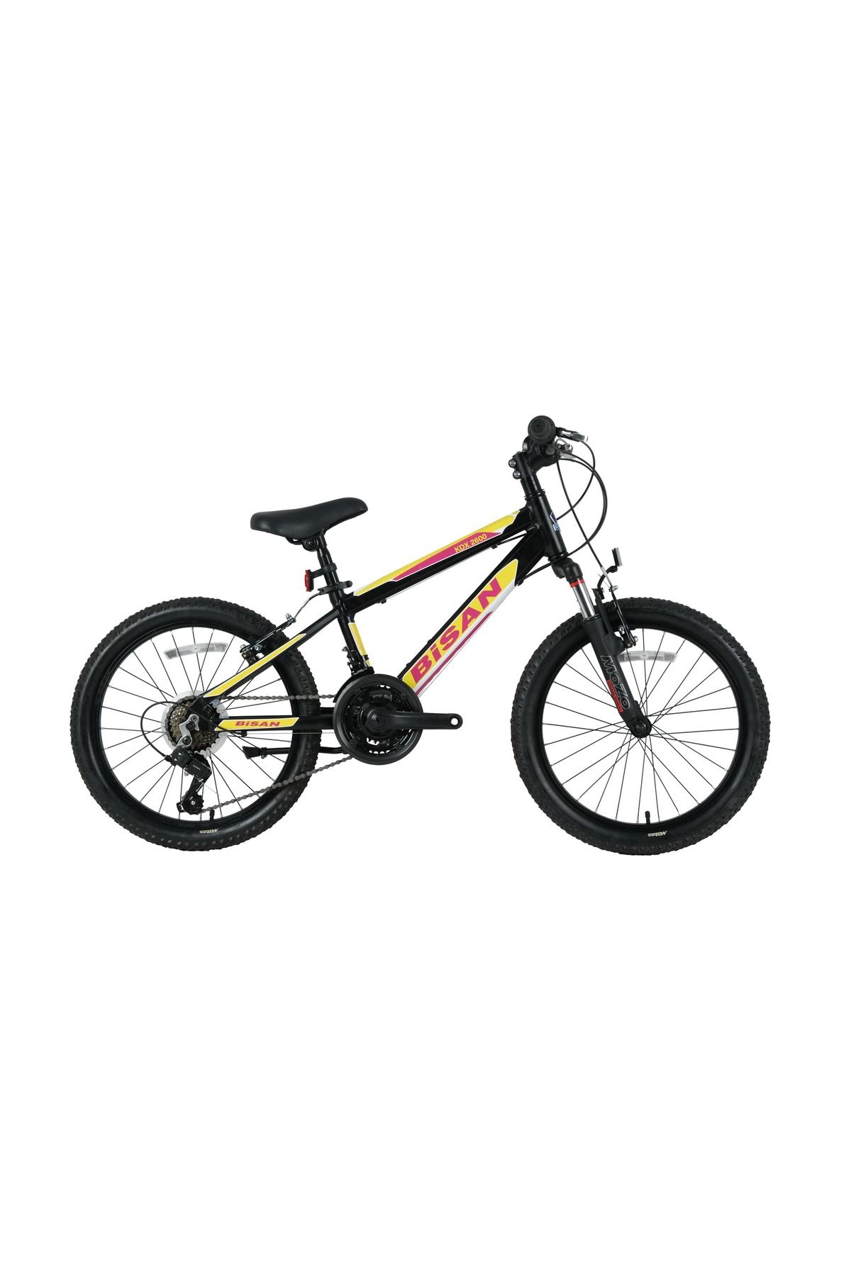Bisan Kdx 2600 V-23 20 Jant Bisiklet Mat Siyah Sarı
